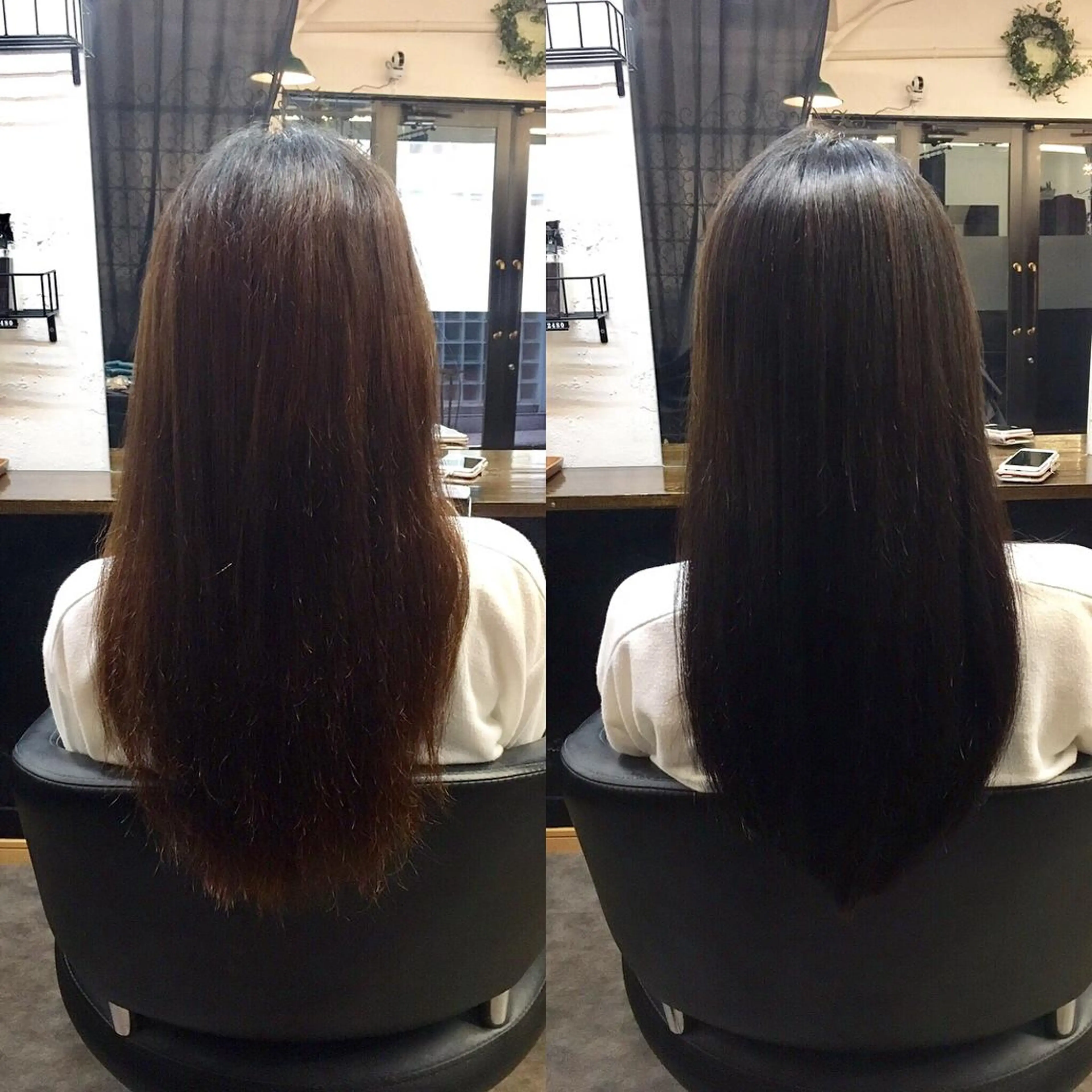 ロング 縮毛矯正&髪質改善 MAILHAIRのヘアスタイル