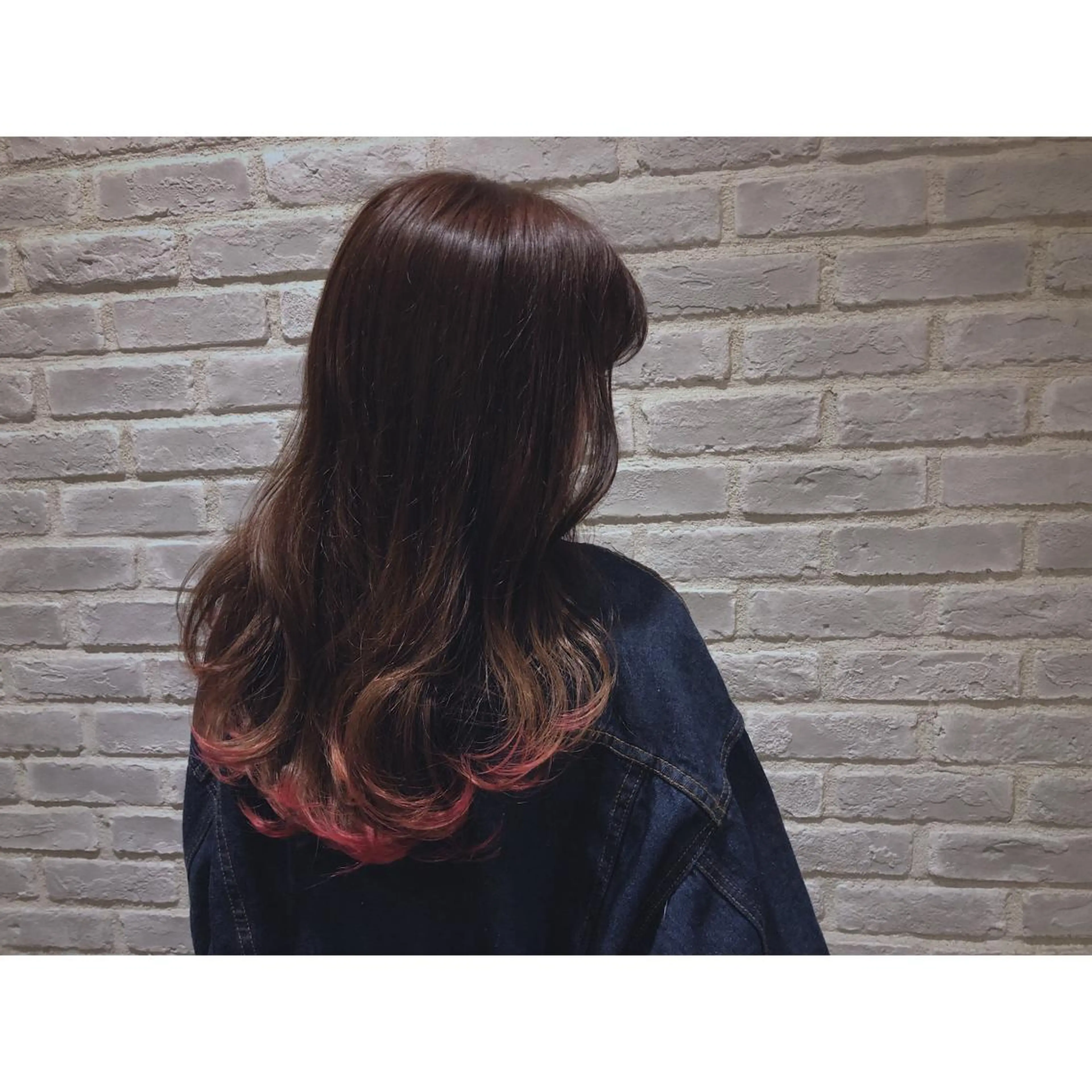 ロング カラー パーマ ヘアアレンジ 藤井 菜緒のヘアスタイル