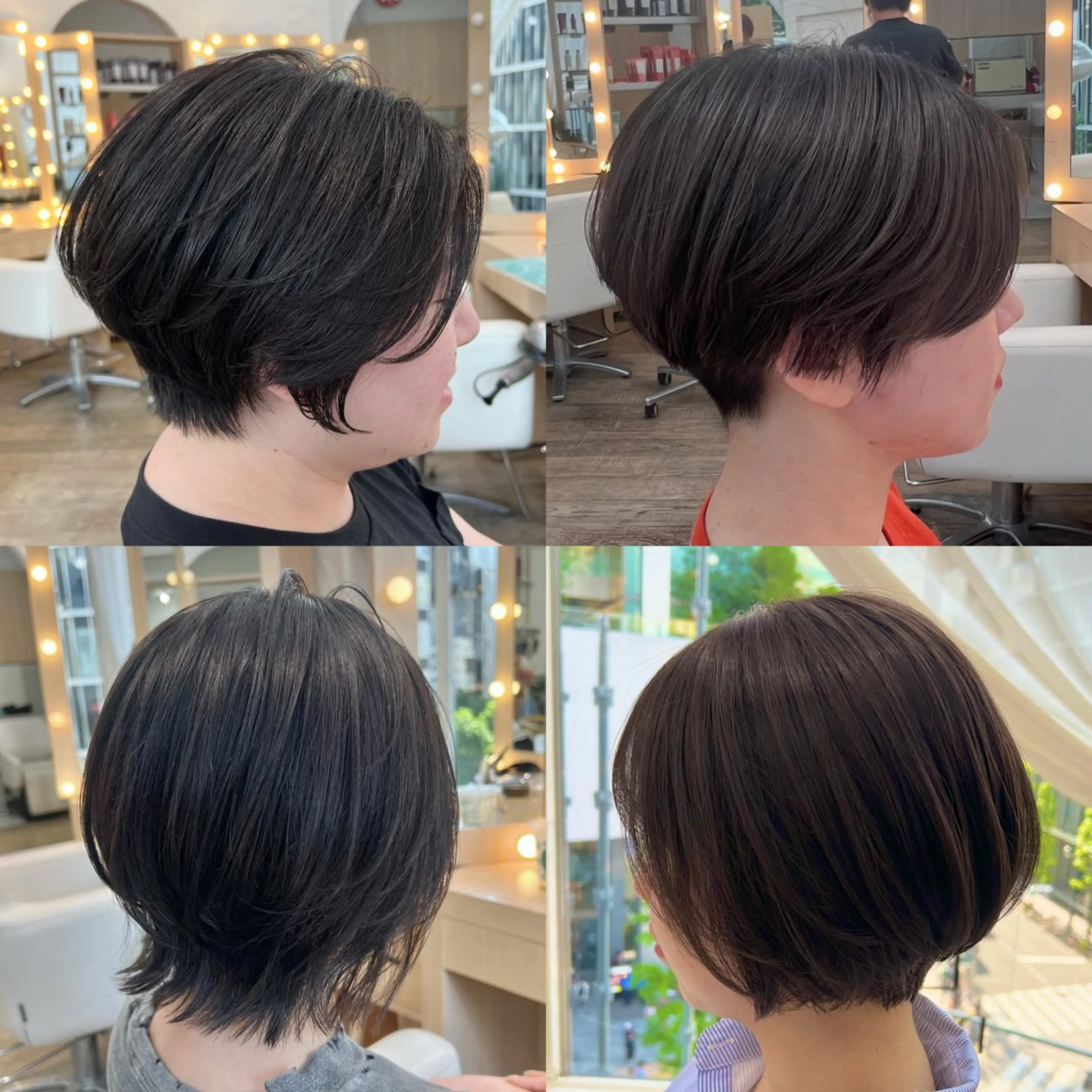 ショート カラー カット ヘアカラー トリートメント レイヤーカット/髪質 改善/メンズカットのヘアスタイル