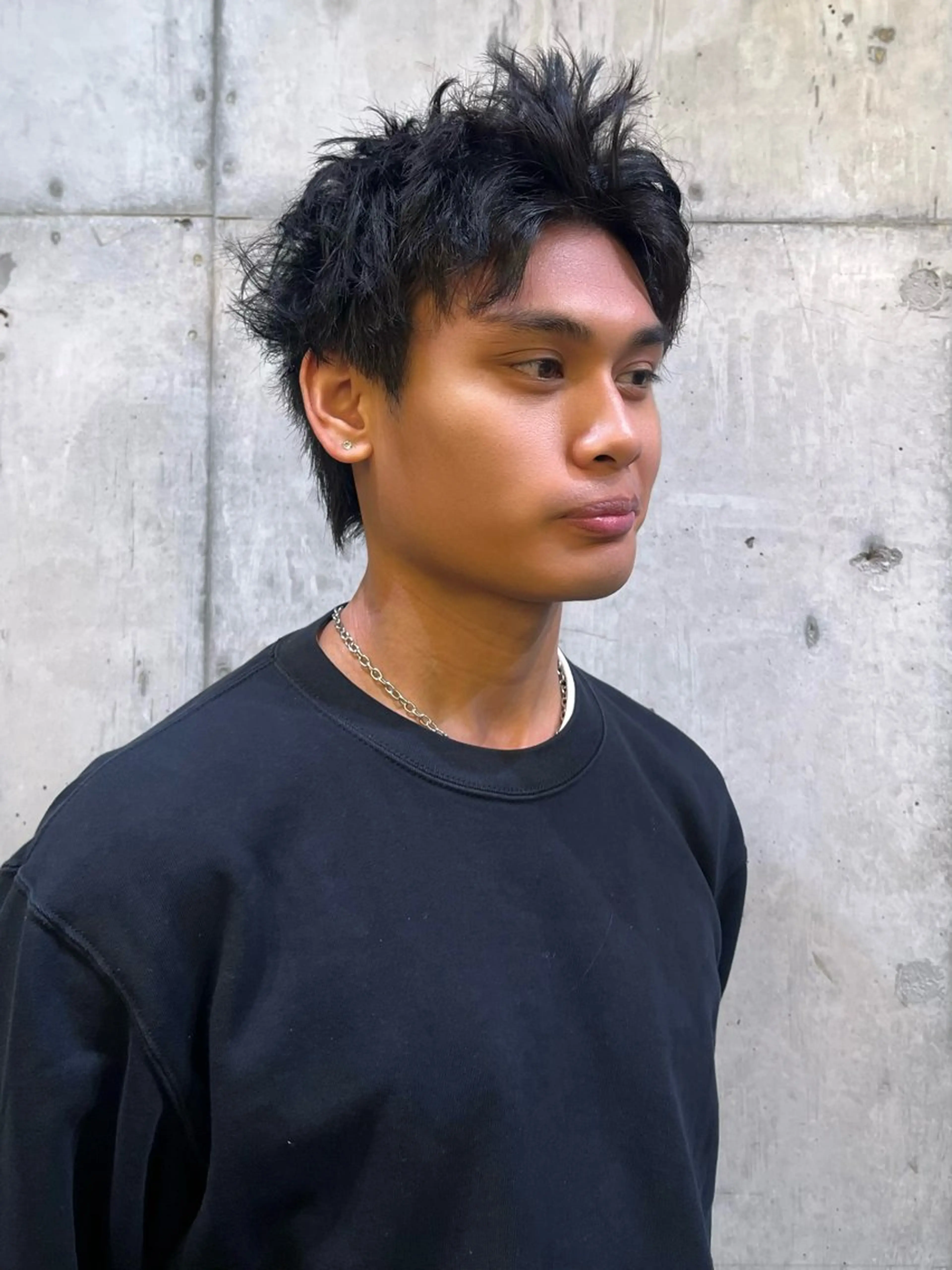 メンズ rina似合わせ レイヤー韓国カラーのヘアスタイル