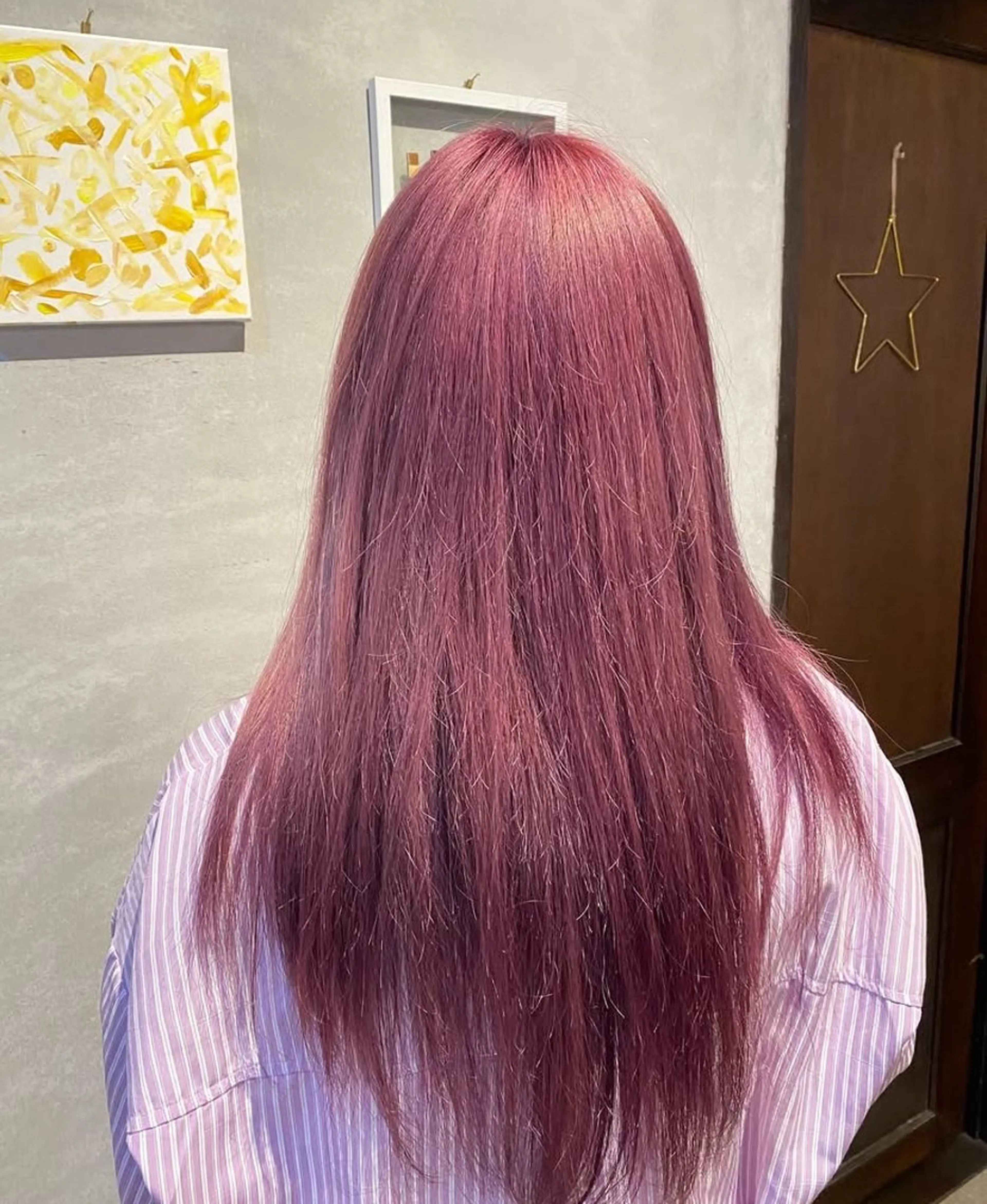 ケアカラー（ブリーチ込み）＋シャンプーブローの写真