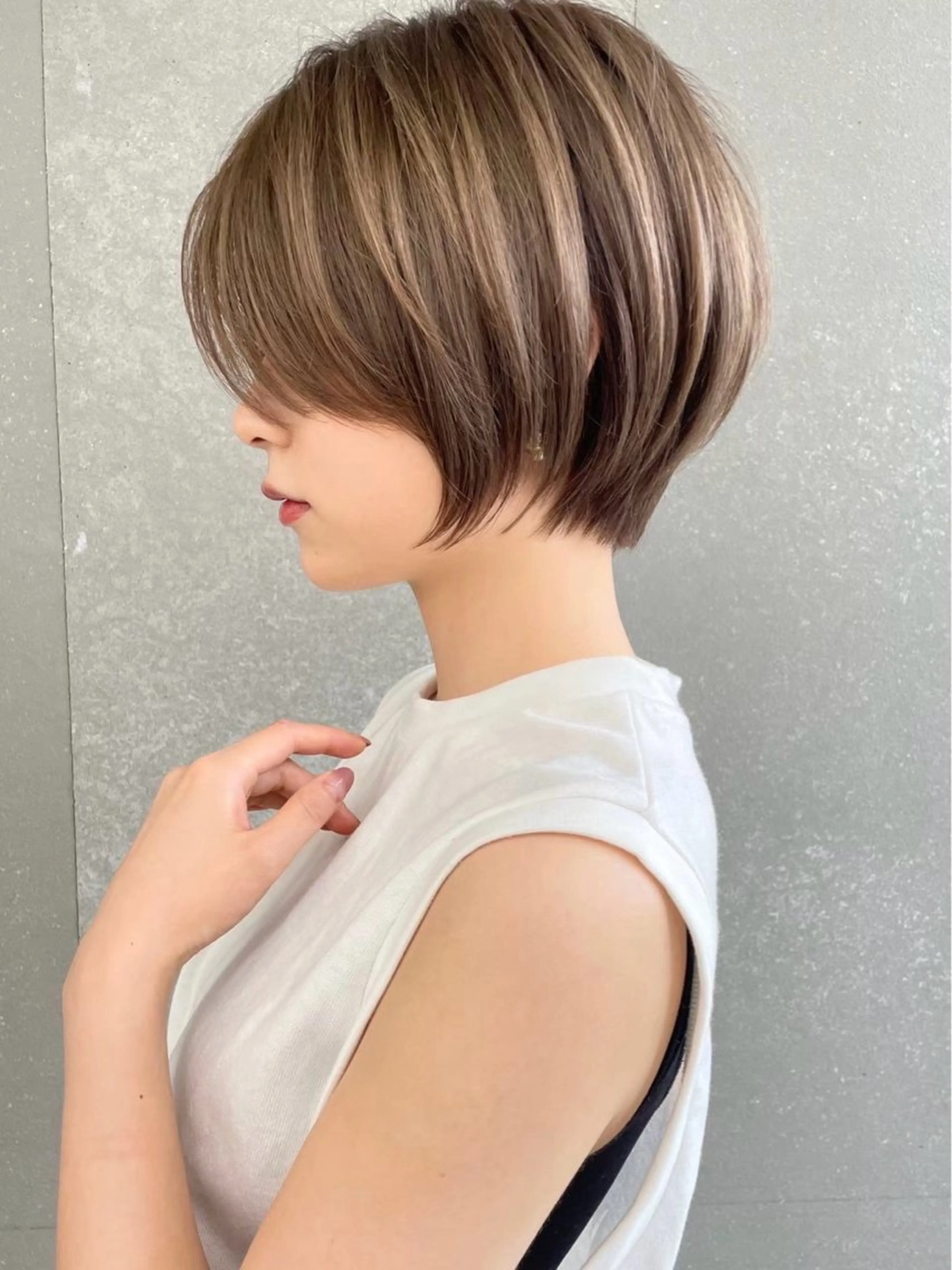 ショート 🎀大川 錬🎀 ブリーチなしWカラーのヘアスタイル