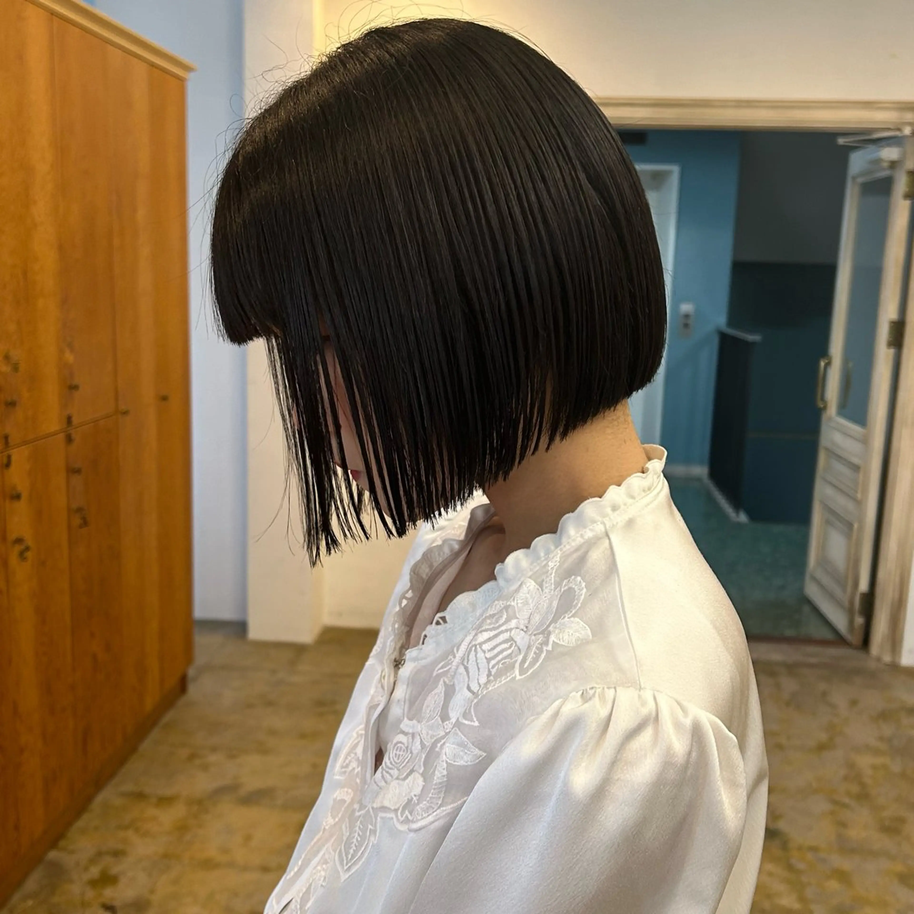 ショート 切りっぱなしボブ ボブ 北田 美琴 / 柔らかいカラーのヘアスタイル