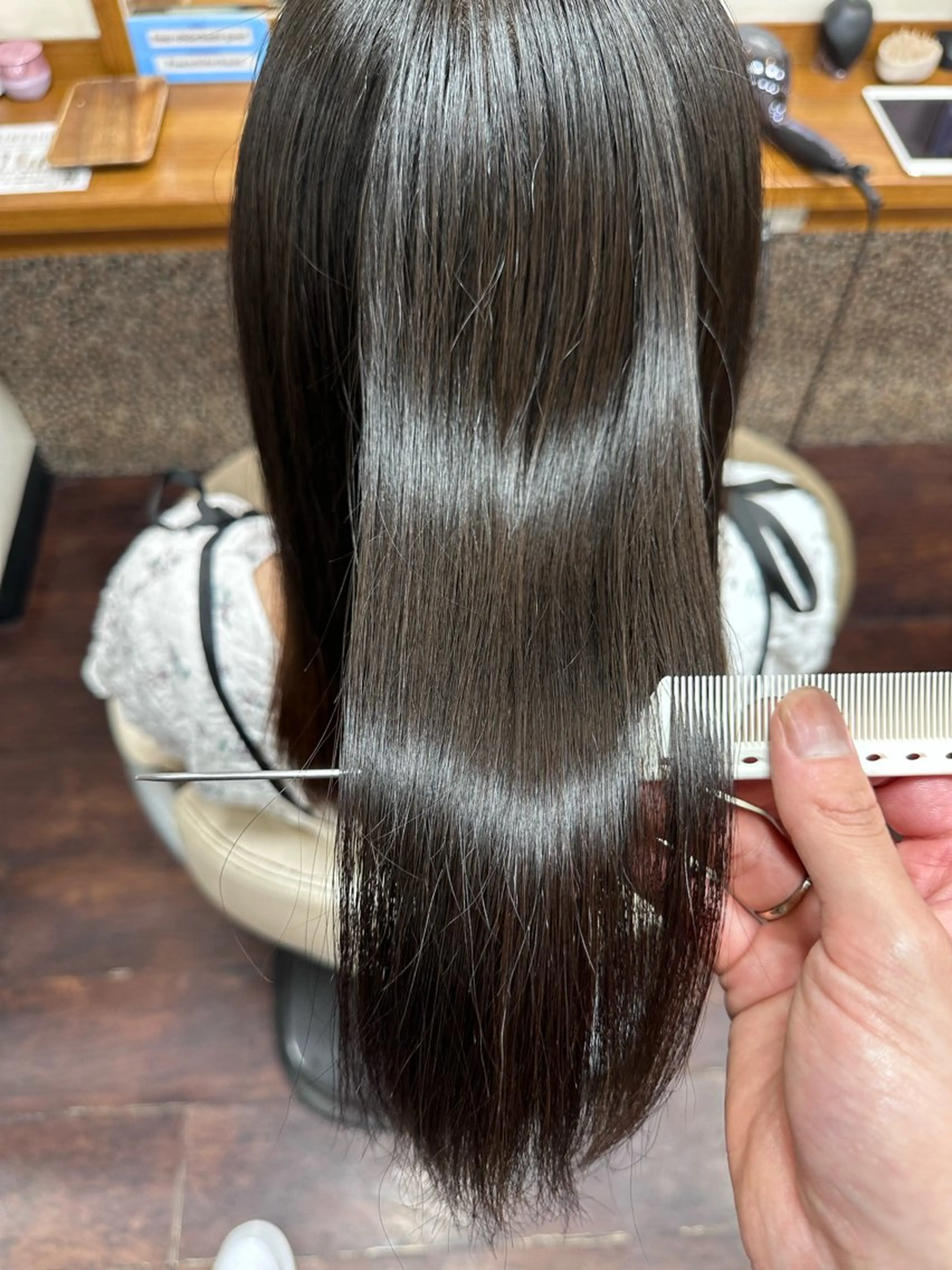 ロング パーマ 髪質改善 ストレートパーマ 髪質改善・艶カラー HIROTOのヘアスタイル