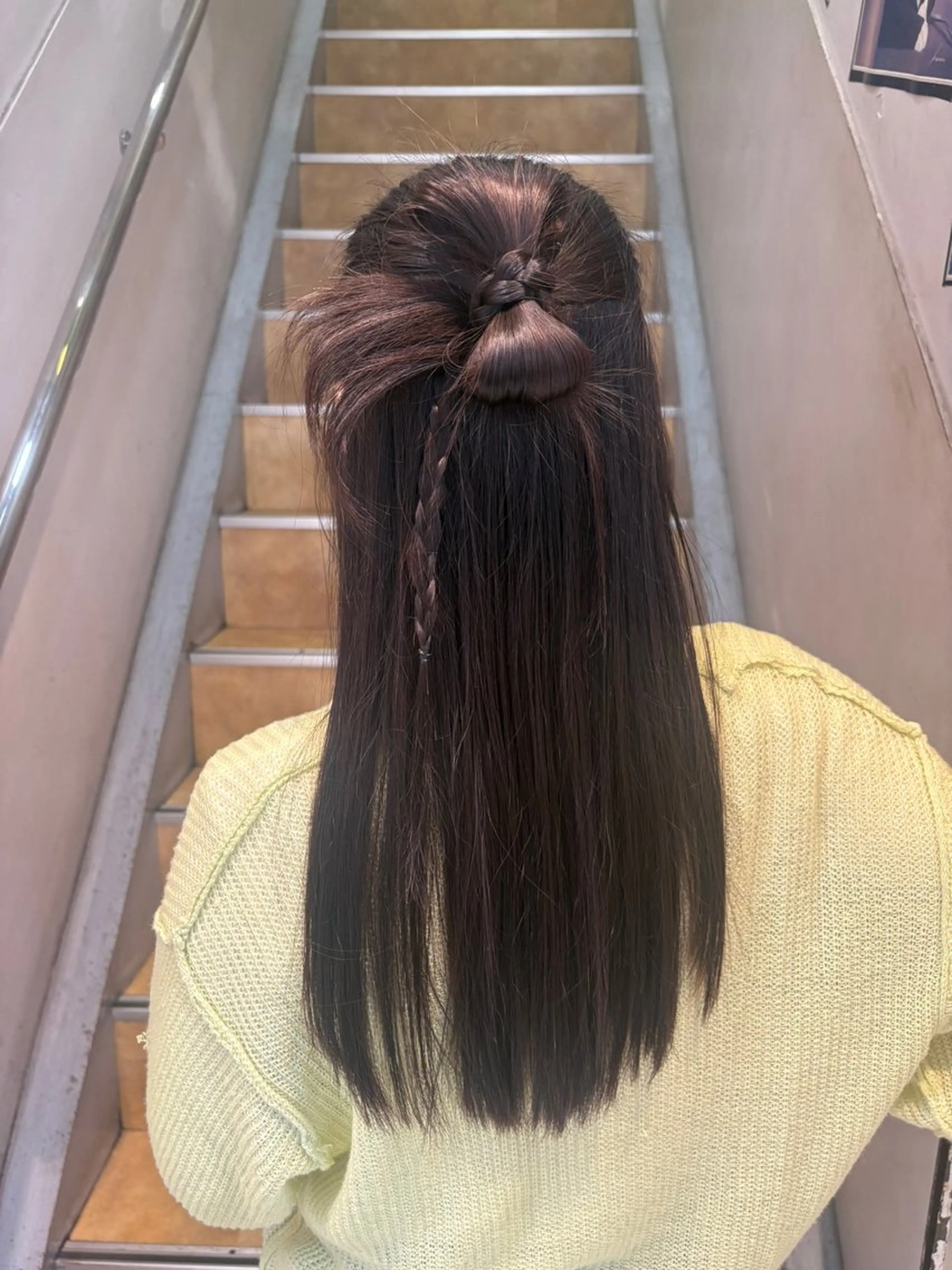 ヘアアレンジ ハーフアップ ヘアセット なぎさ 🎀  / 透明感カラー/心斎橋のヘアスタイル