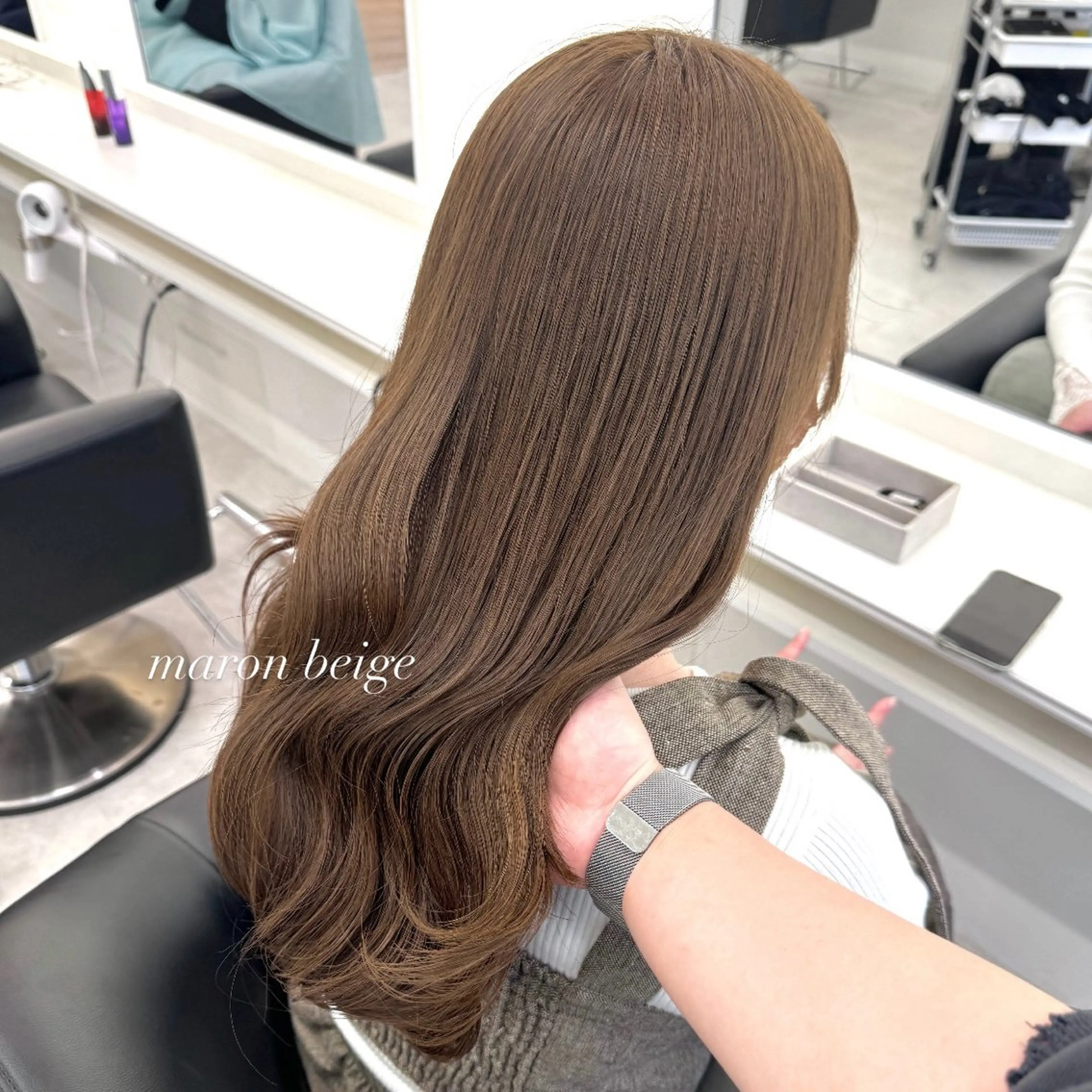 ロング カット ヘアカラー Parve Mix / 根本 梨湖🫧のヘアスタイル