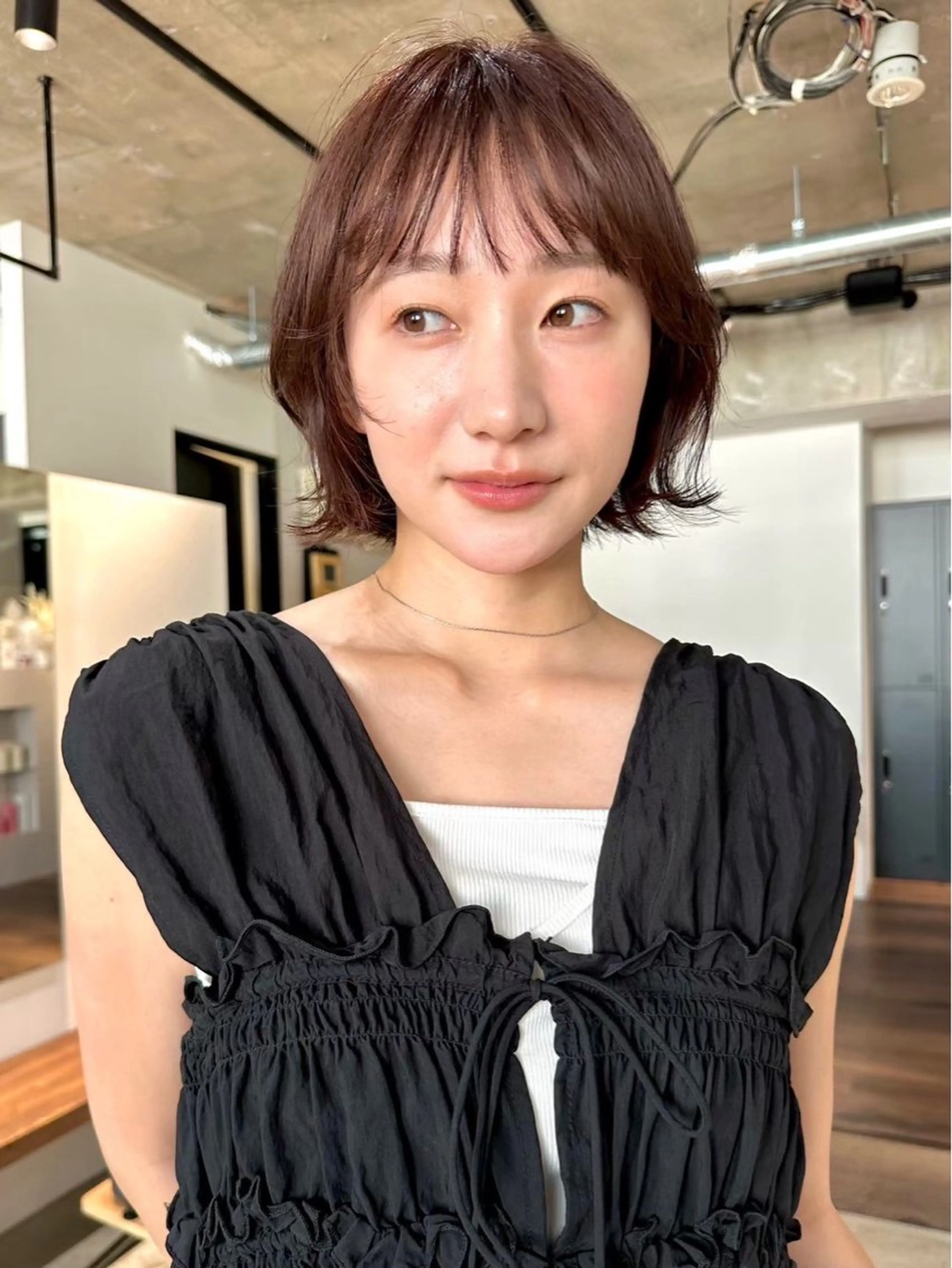 ミディアム カラー パーマ 💍🧸カラーモデル 募集中🧸💍のヘアスタイル