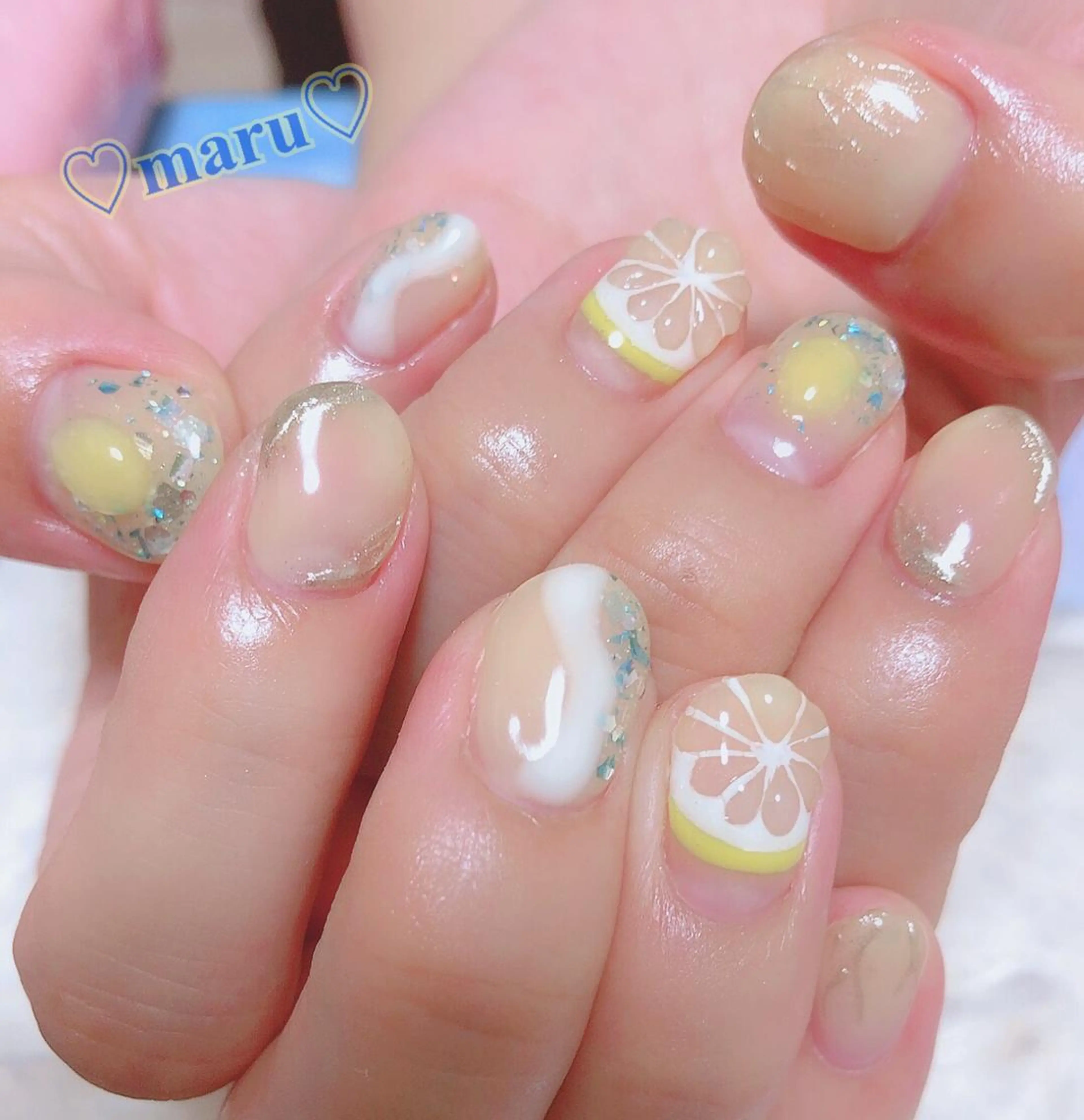 ネイル ハンドネイル フットネイル まるみ ♡のネイルデザイン