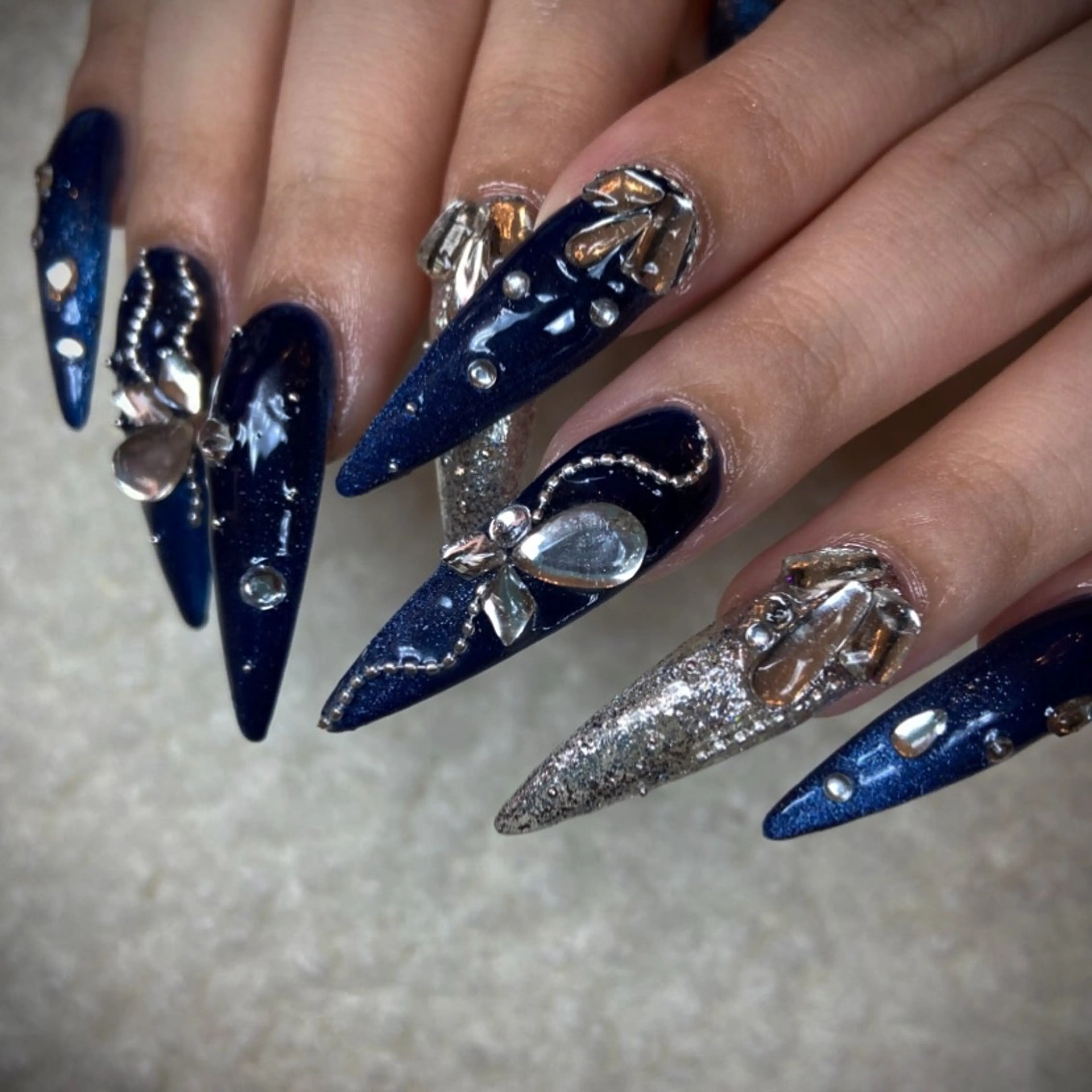 ネイル 💎ラピスラズリ💎 rionaのネイルデザイン