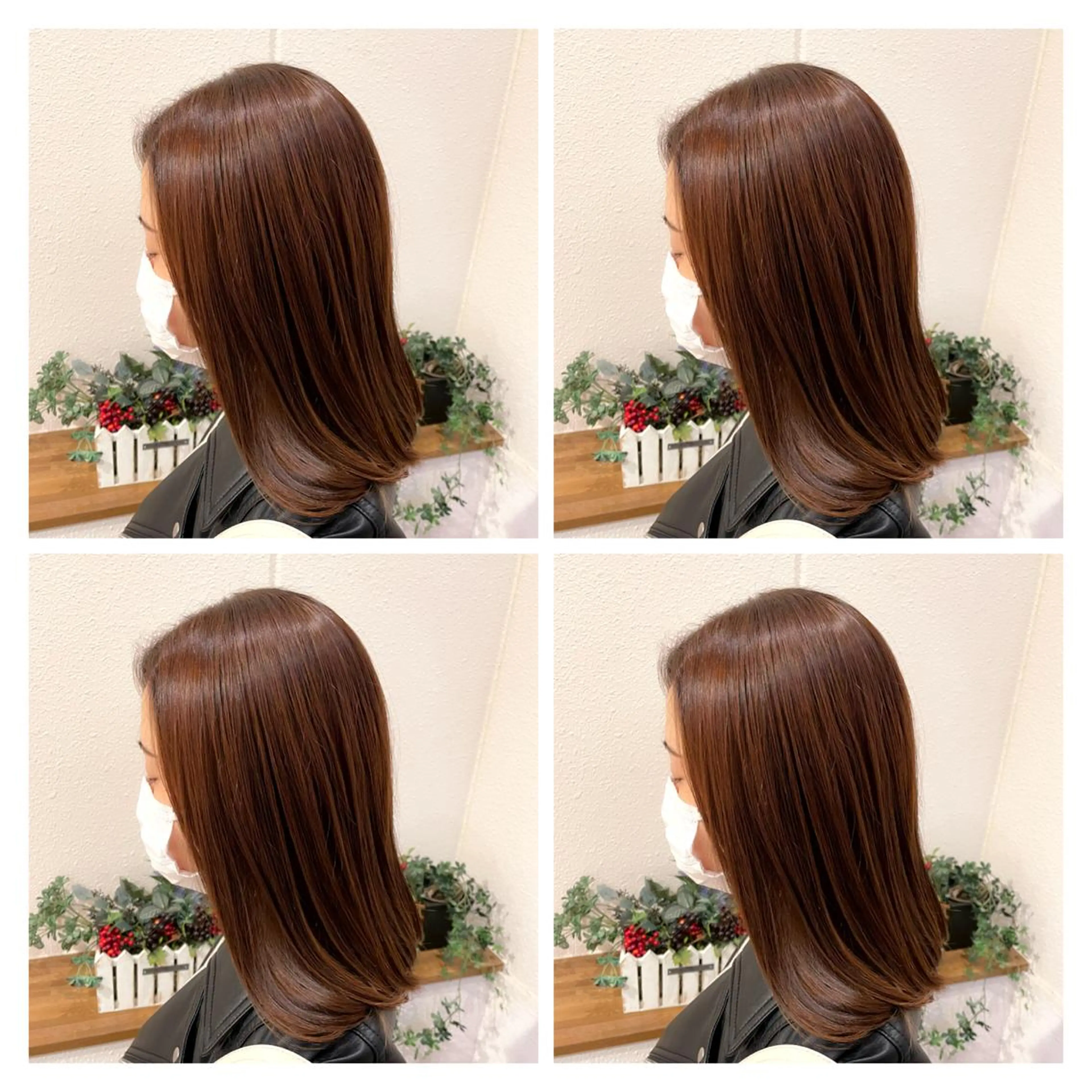 ミディアム カラー 切りっぱなしボブ アディクシーカラー アッシュ アッシュブラック ベージュカラー xepu【エクシープ】所属・💎縮毛矯正・ 美髪💎DAICHIのヘアスタイル