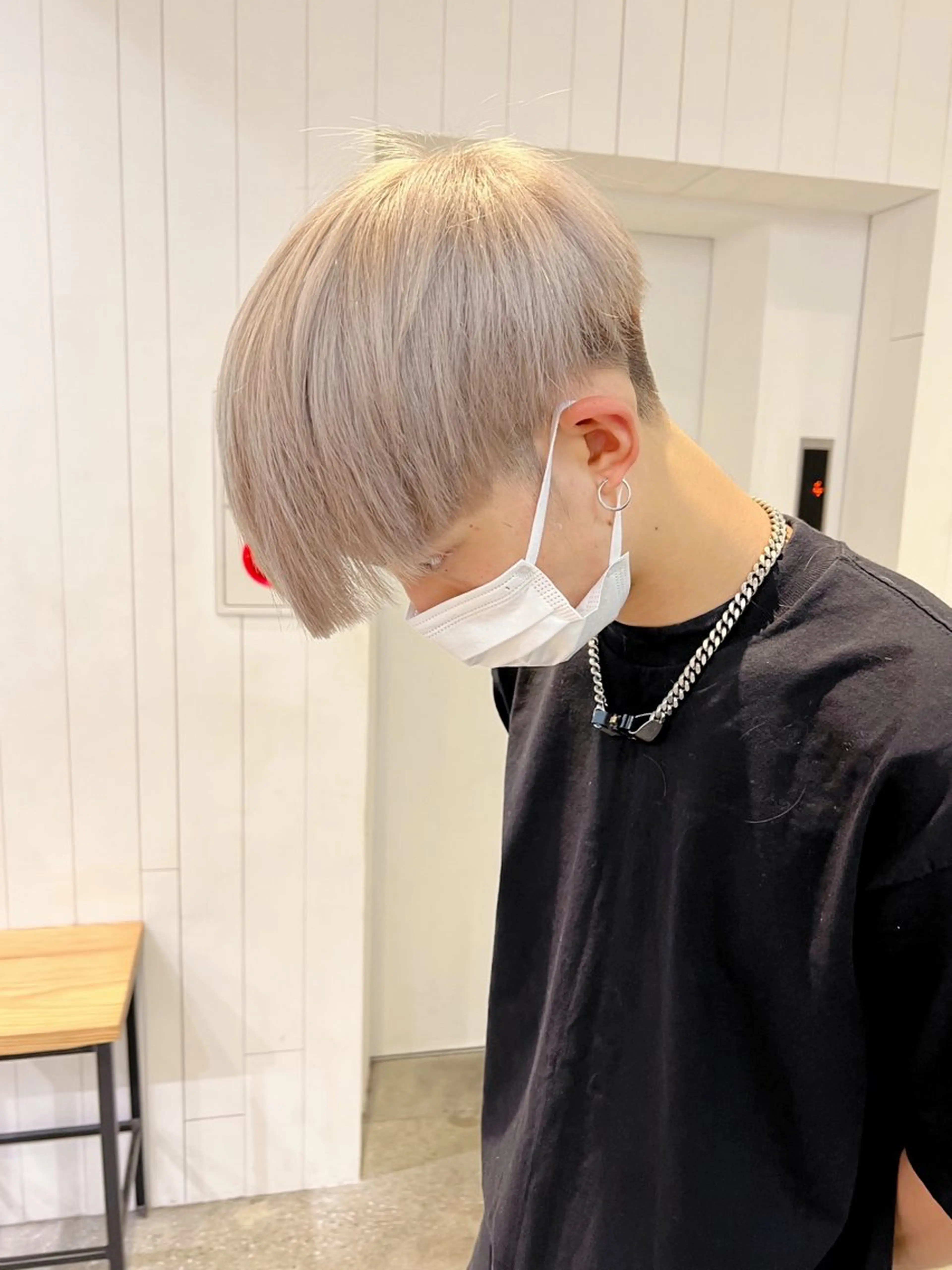 ショート カラー メンズ マッシュ XYZ新宿所属・⭐️DAIKI⭐️ ハイトーン/髪質改善のヘアスタイル