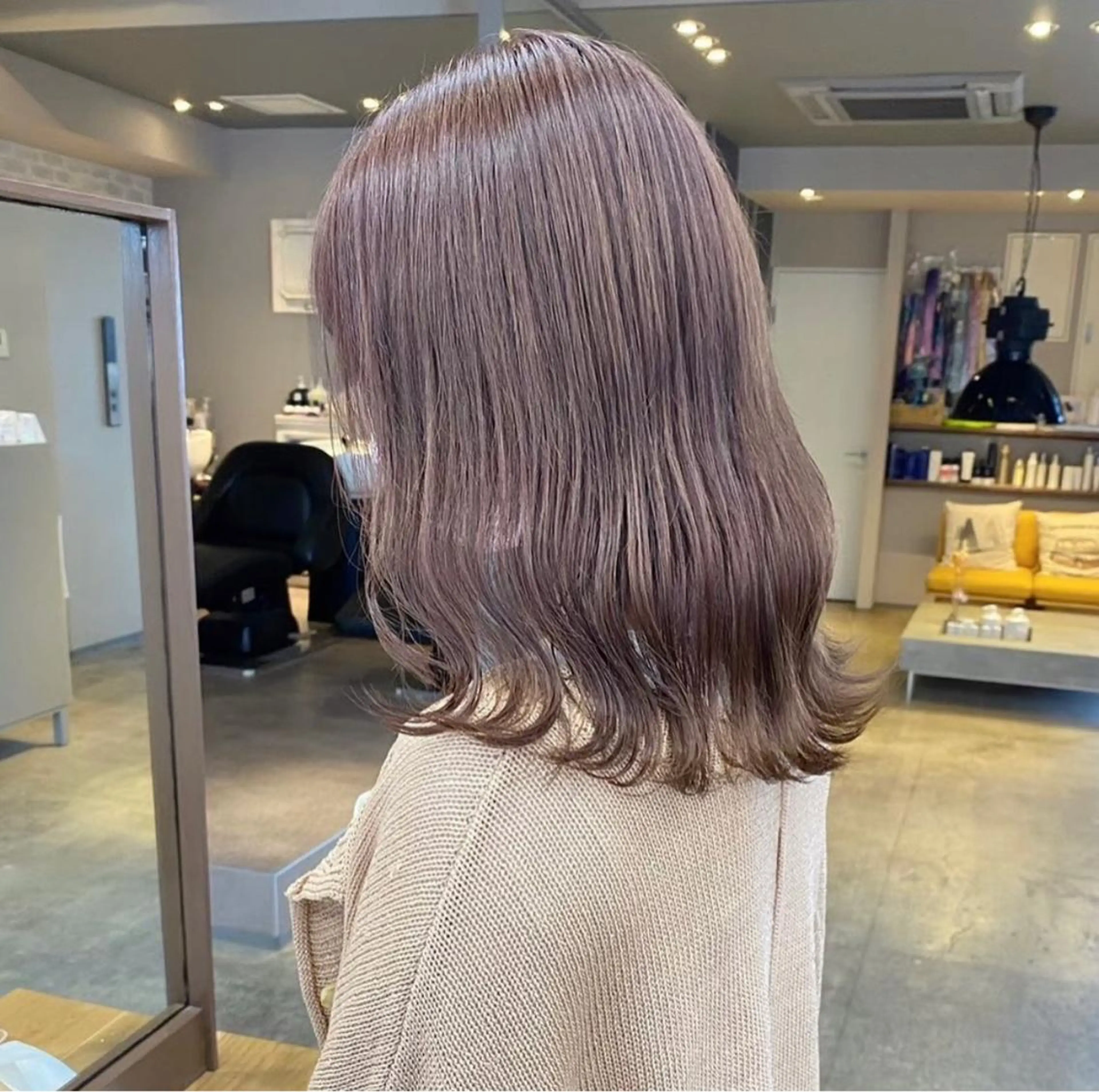 セミロング バレイヤージュモデル 小林匠❤️‍🔥のヘアスタイル