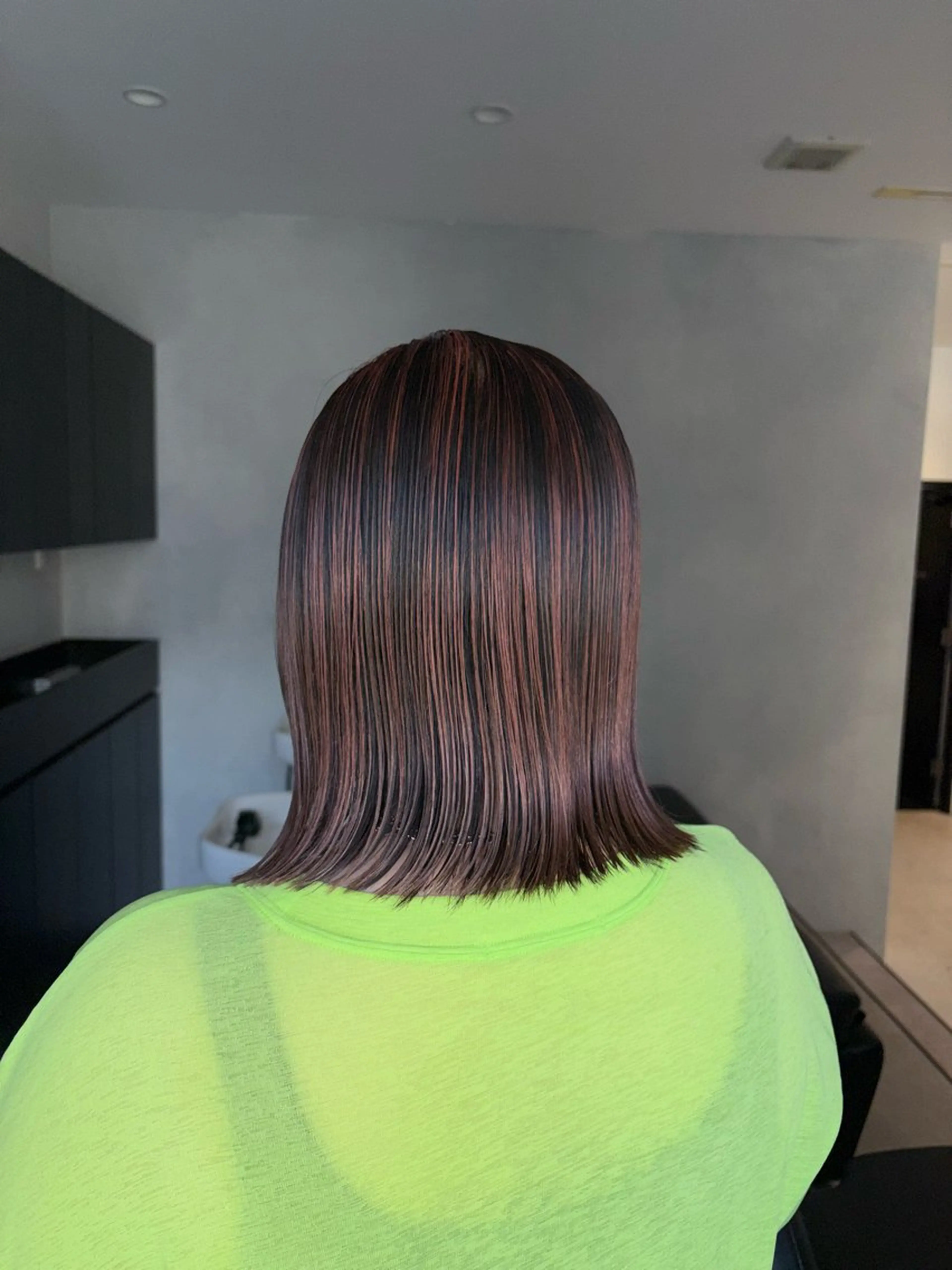 ミディアム カラー ヘアカラー トリートメント 吉武 茂暉のヘアスタイル