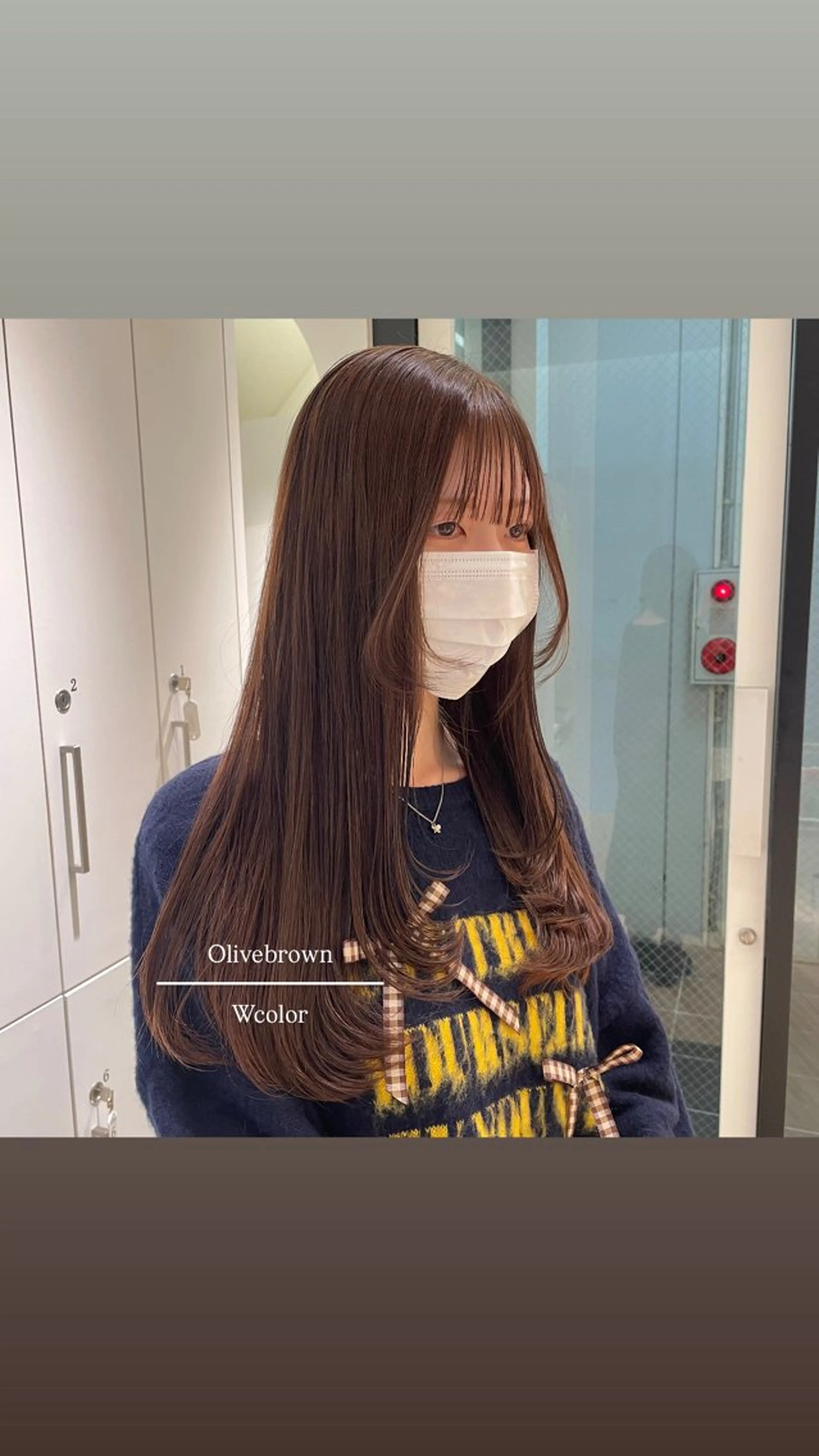 セミロング カラー ParveMix 🩶🫧入江 香名のヘアスタイル