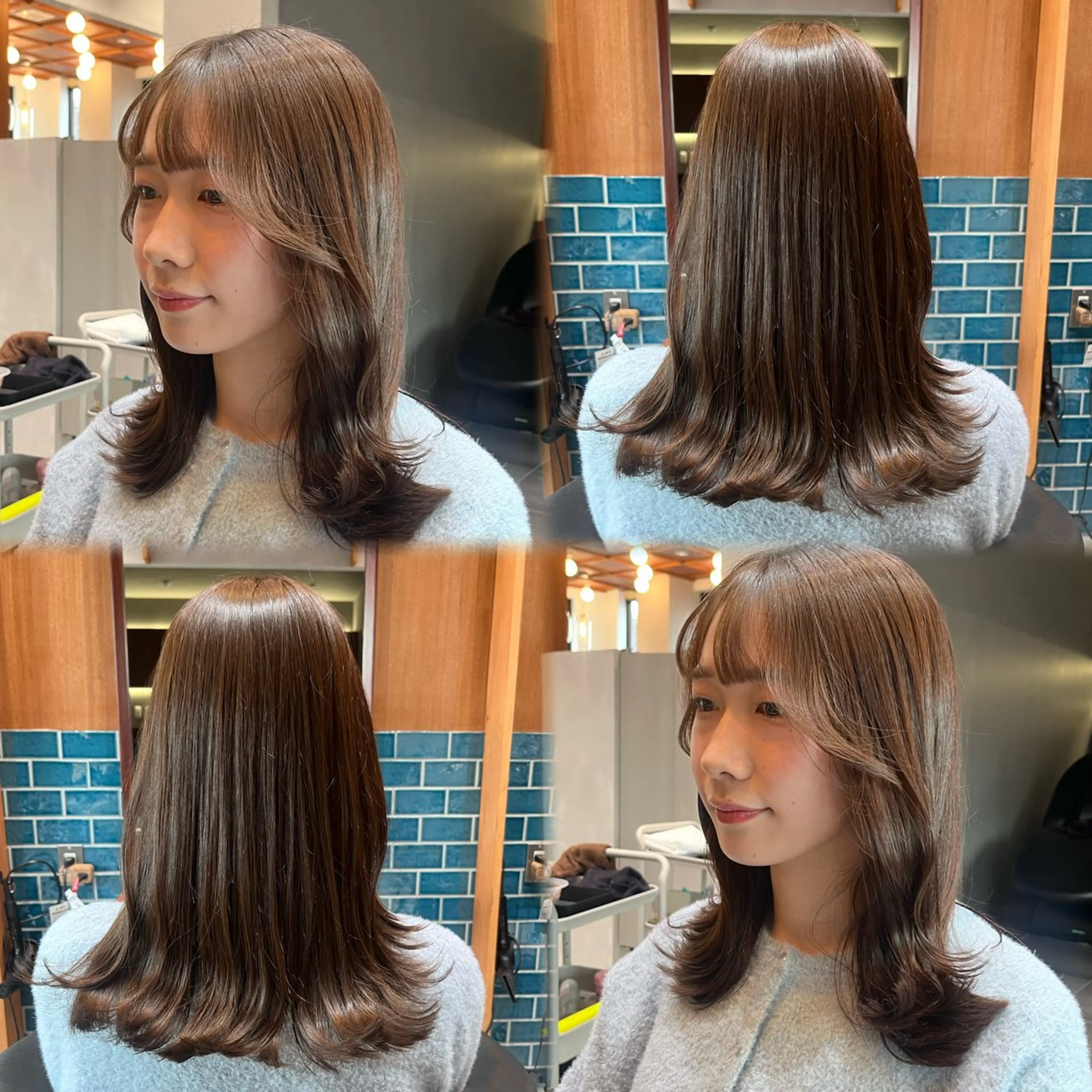 セミロング レイヤーくびれヘア アレンジmanakaのヘアスタイル