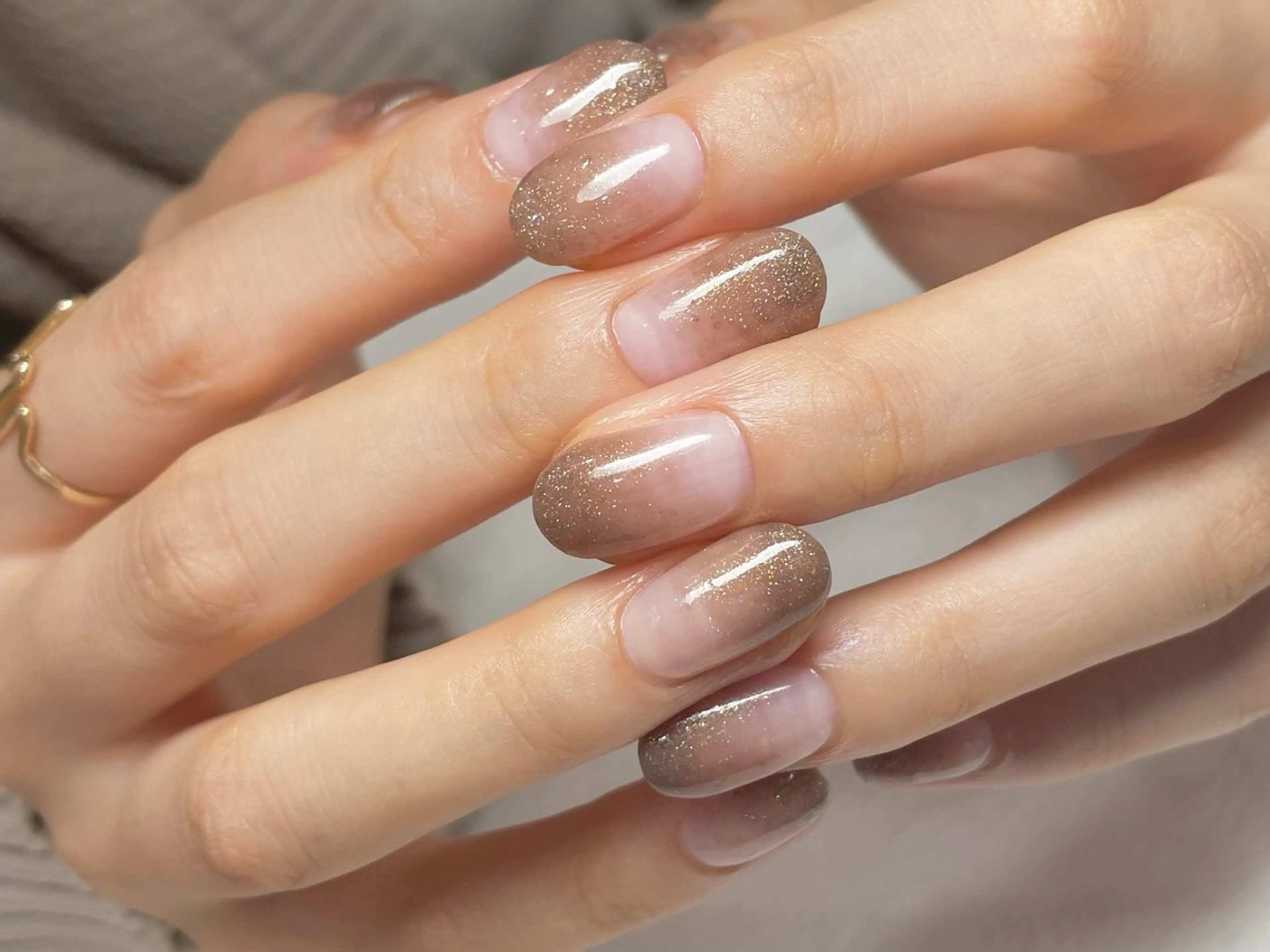 ネイル ラメ(グリッター) ラメグラデーション riri nail所属・riri-nail Rie Endoのネイルデザイン