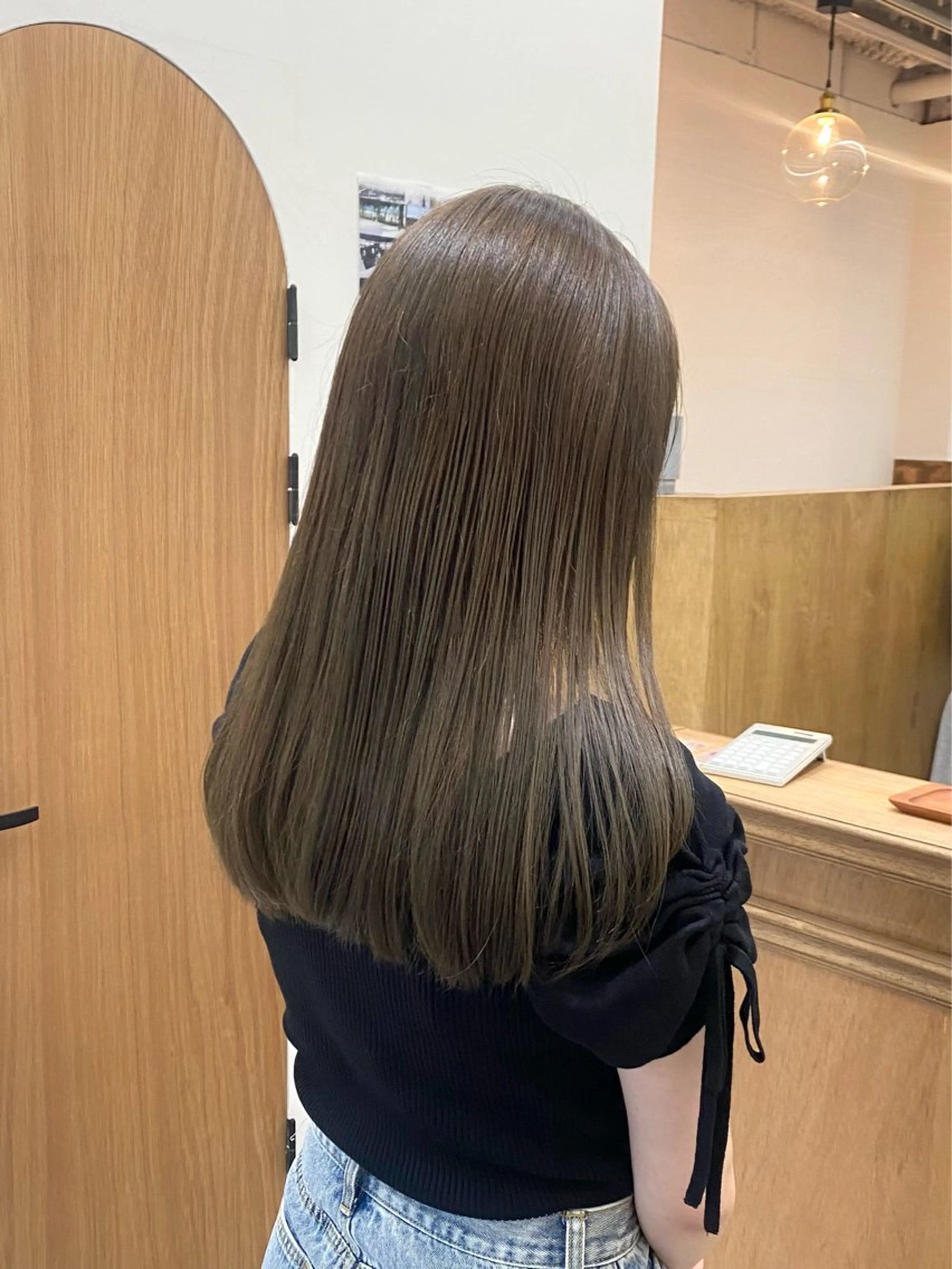 ミディアム カラー ヘアアレンジ カット ヘアカラー トリートメント ハル🌸柔色/ ブリーチなし/艶髪のヘアスタイル