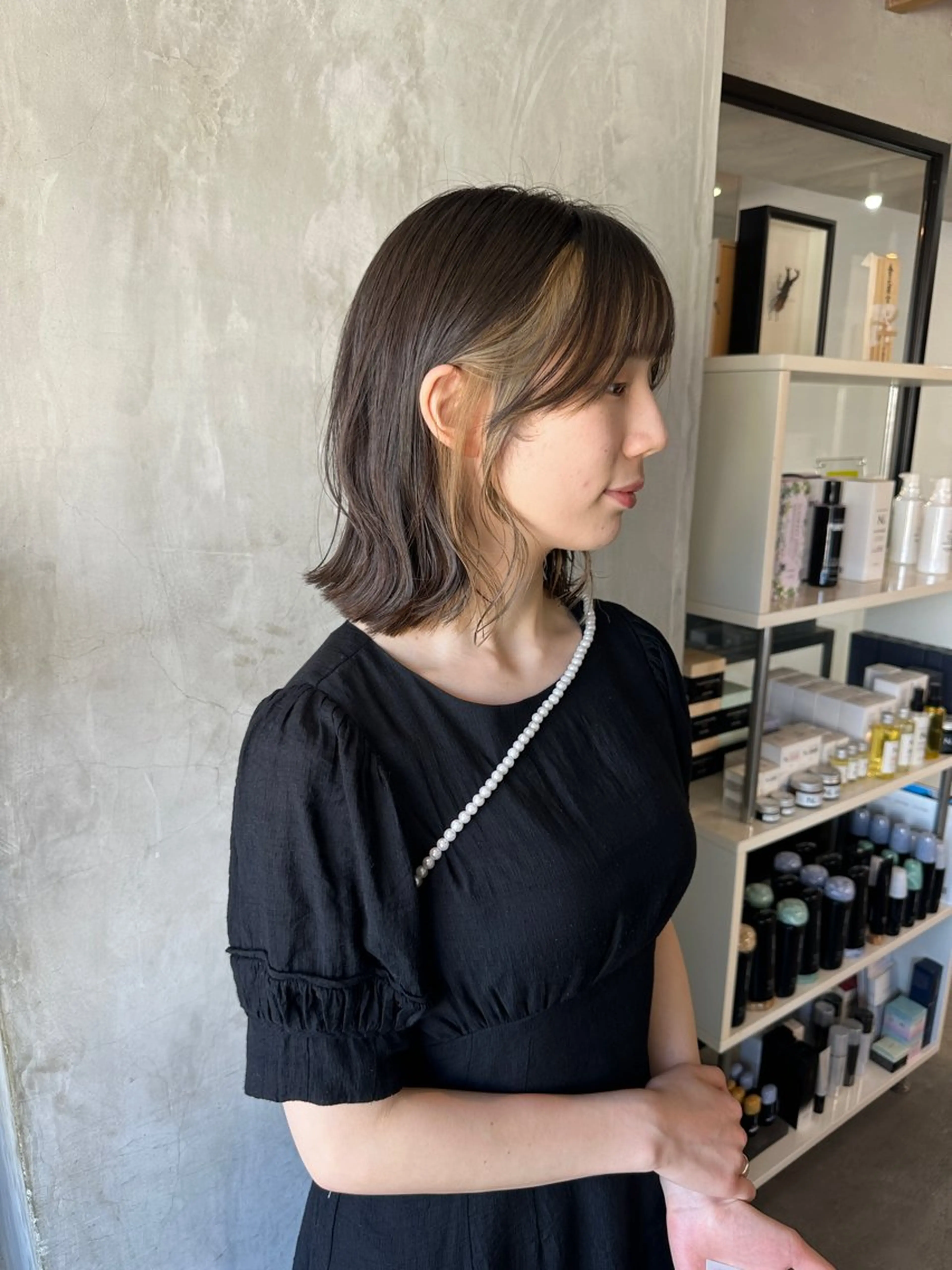 ショート カラー ヘアアレンジ ブリーチ インナーカラー stylist/蛯谷 珠里のヘアスタイル