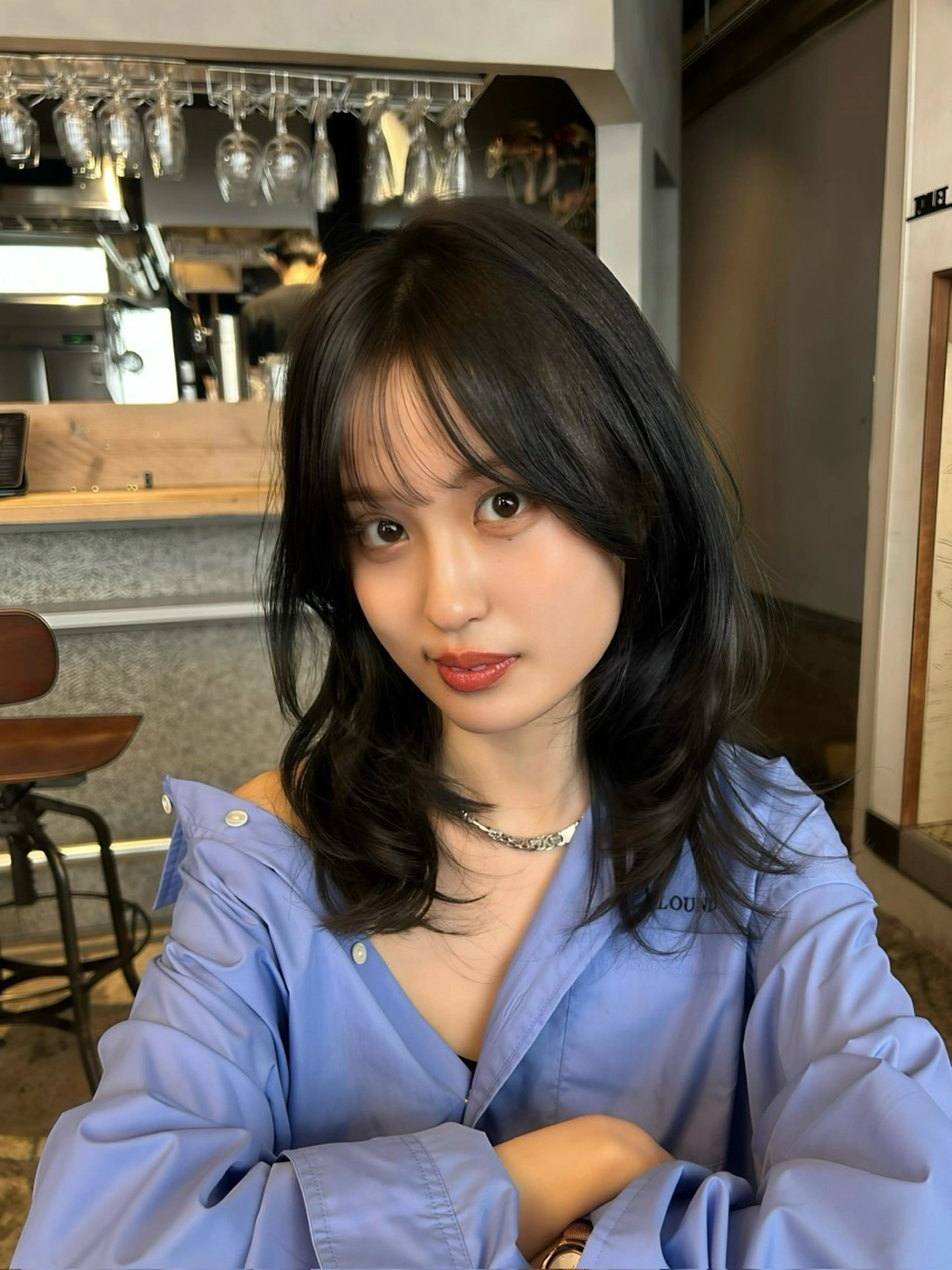 ミディアム カット ヘアカラー CLETO Licaのヘアスタイル