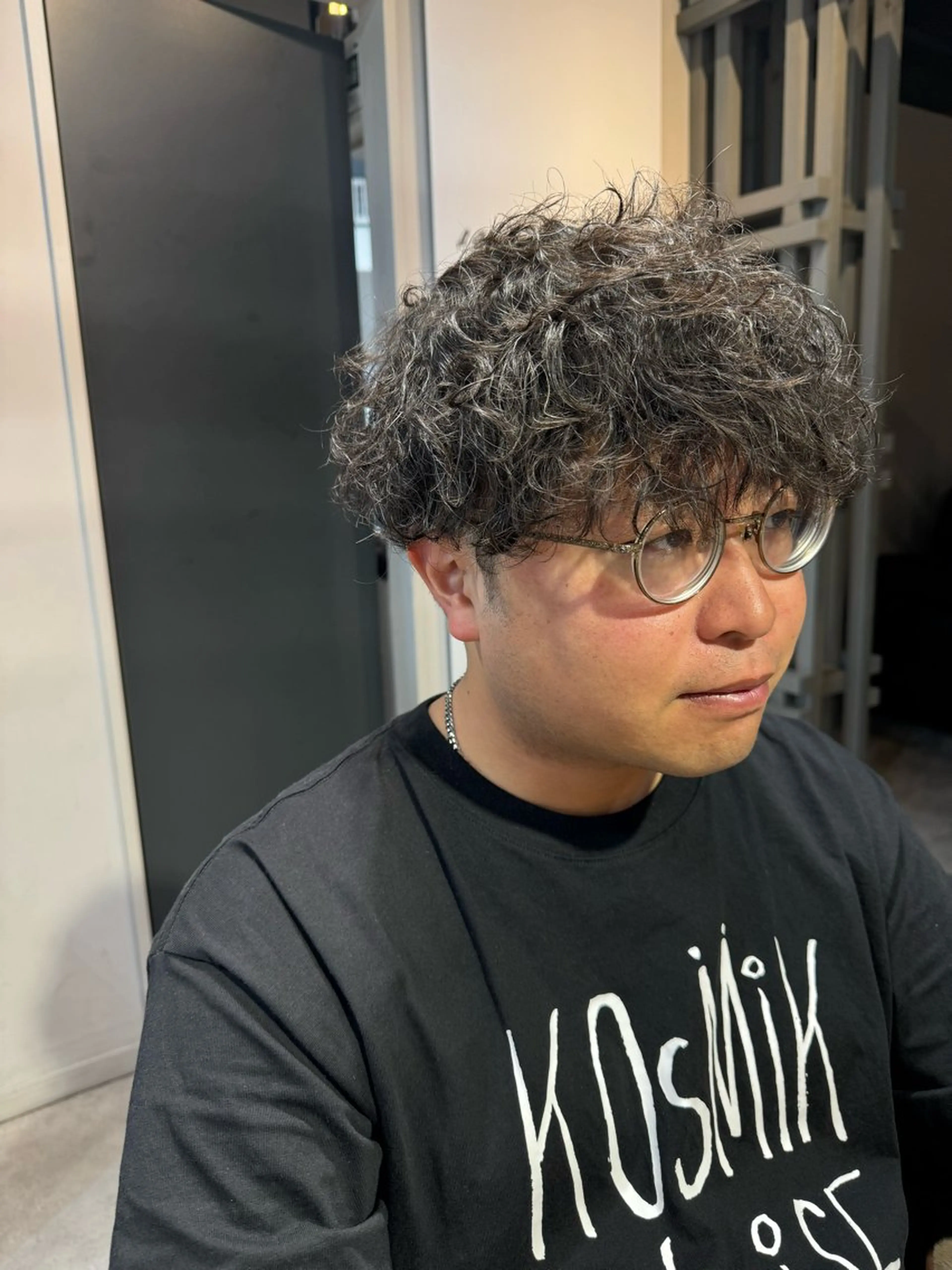 ミディアム パーマ メンズ カット パーマ トリートメント Dxxxx III所属・女性目線の大人 メンズ*Ayakaのヘアスタイル