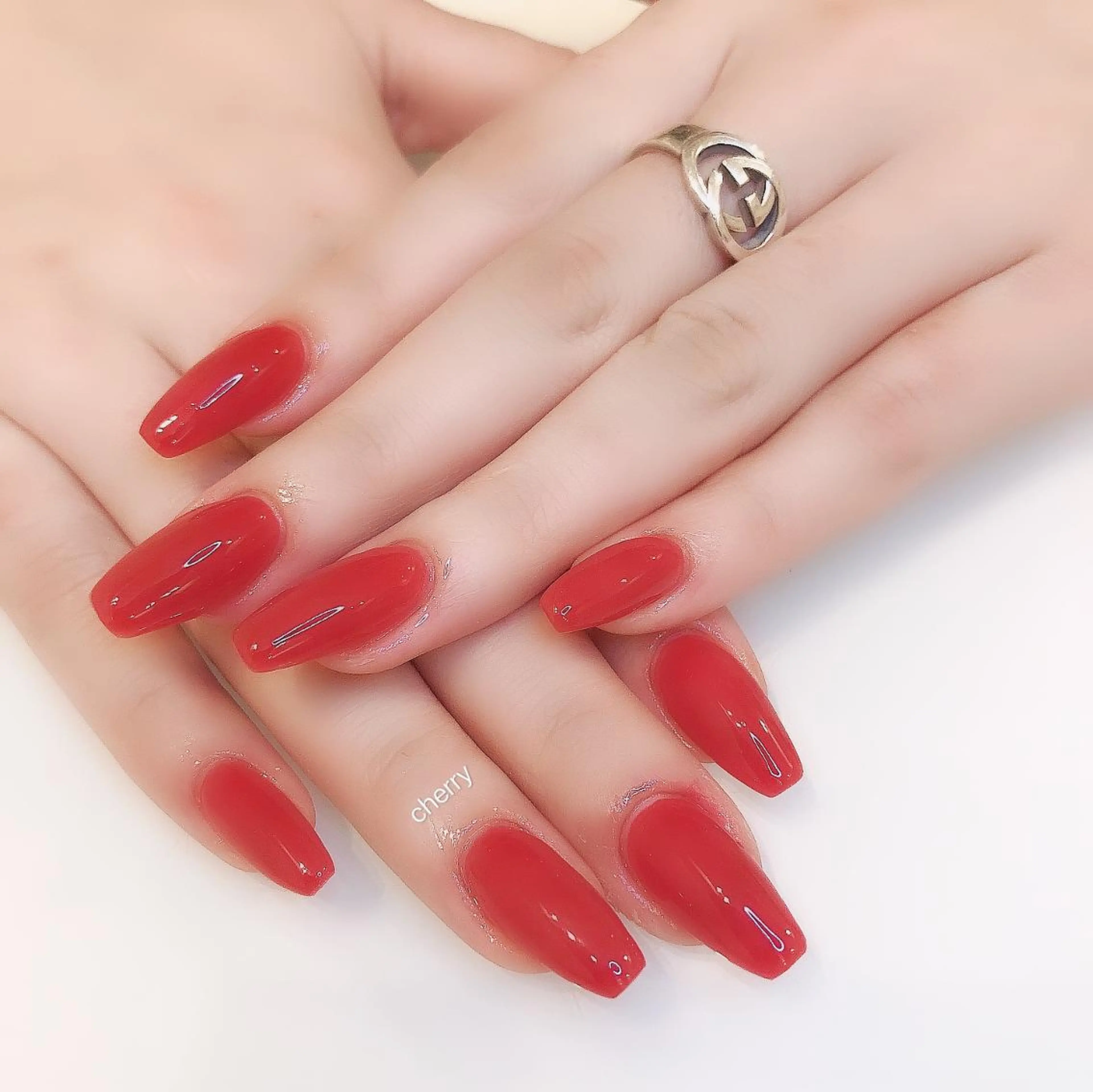 ネイル スカルプネイル SAKURA 🍒のネイルデザイン