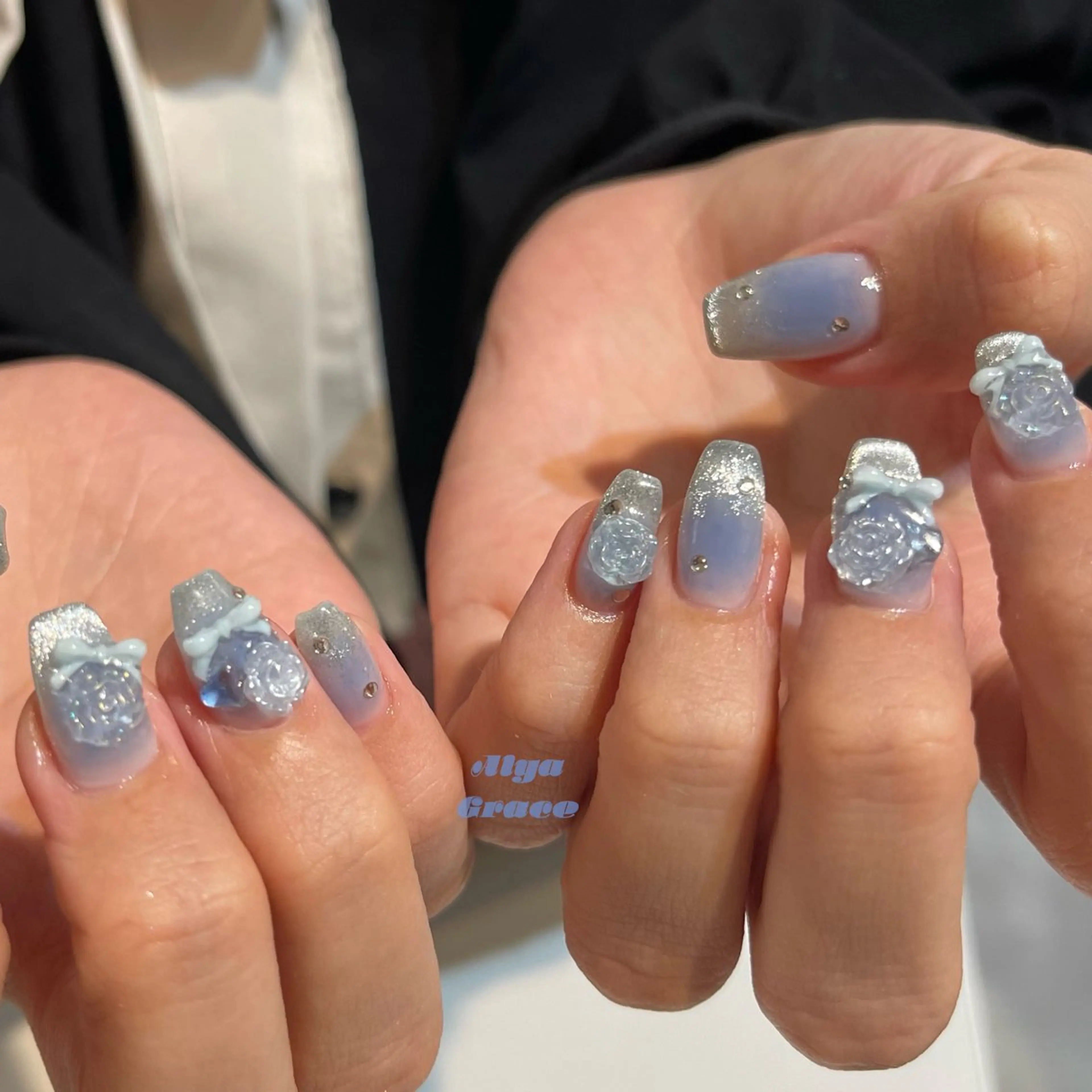 ネイル ハンドネイル alya grace 上野/韓国ネイルのネイルデザイン