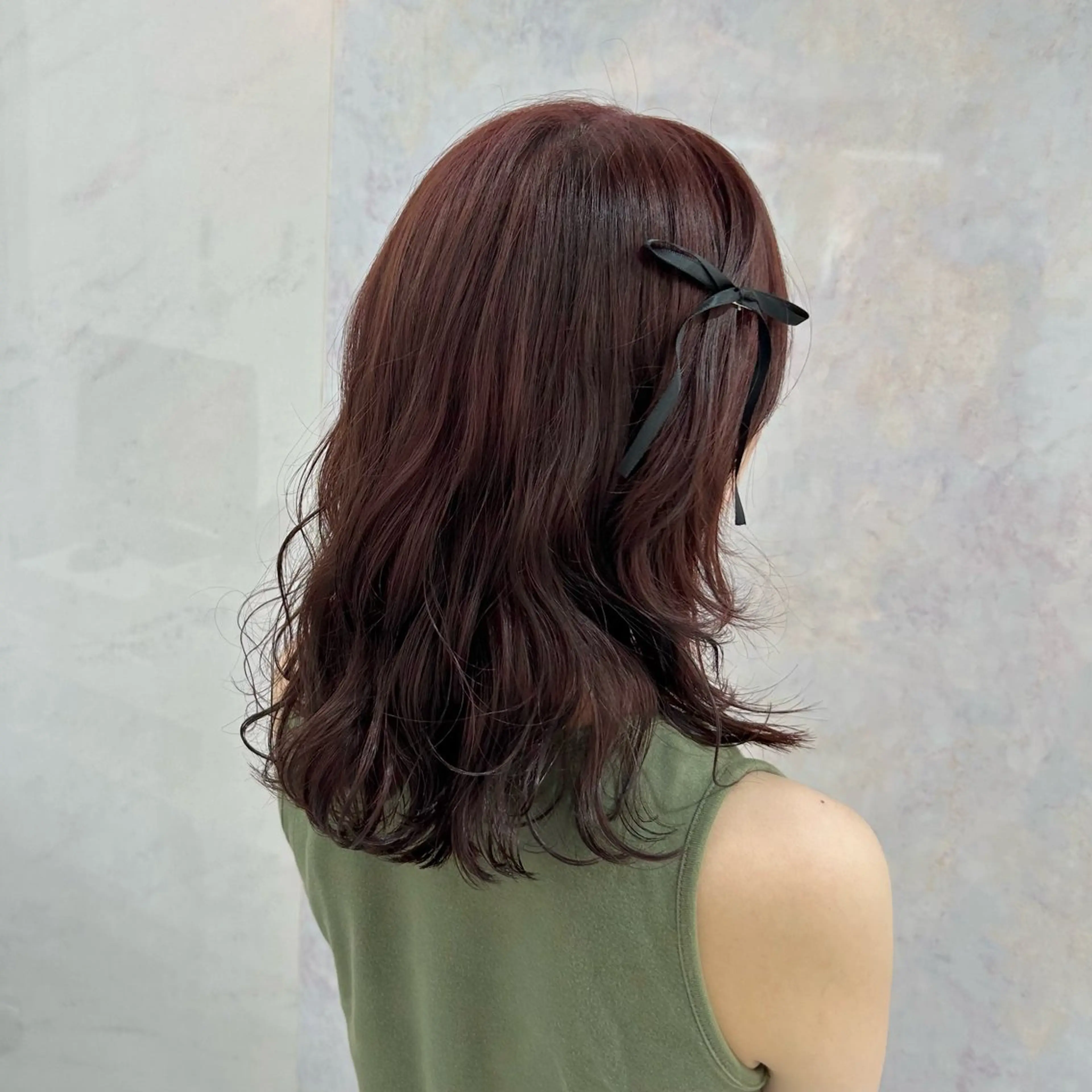 ミディアム カラー 🥀YUIHA🥀 テザインカラー♥のヘアスタイル