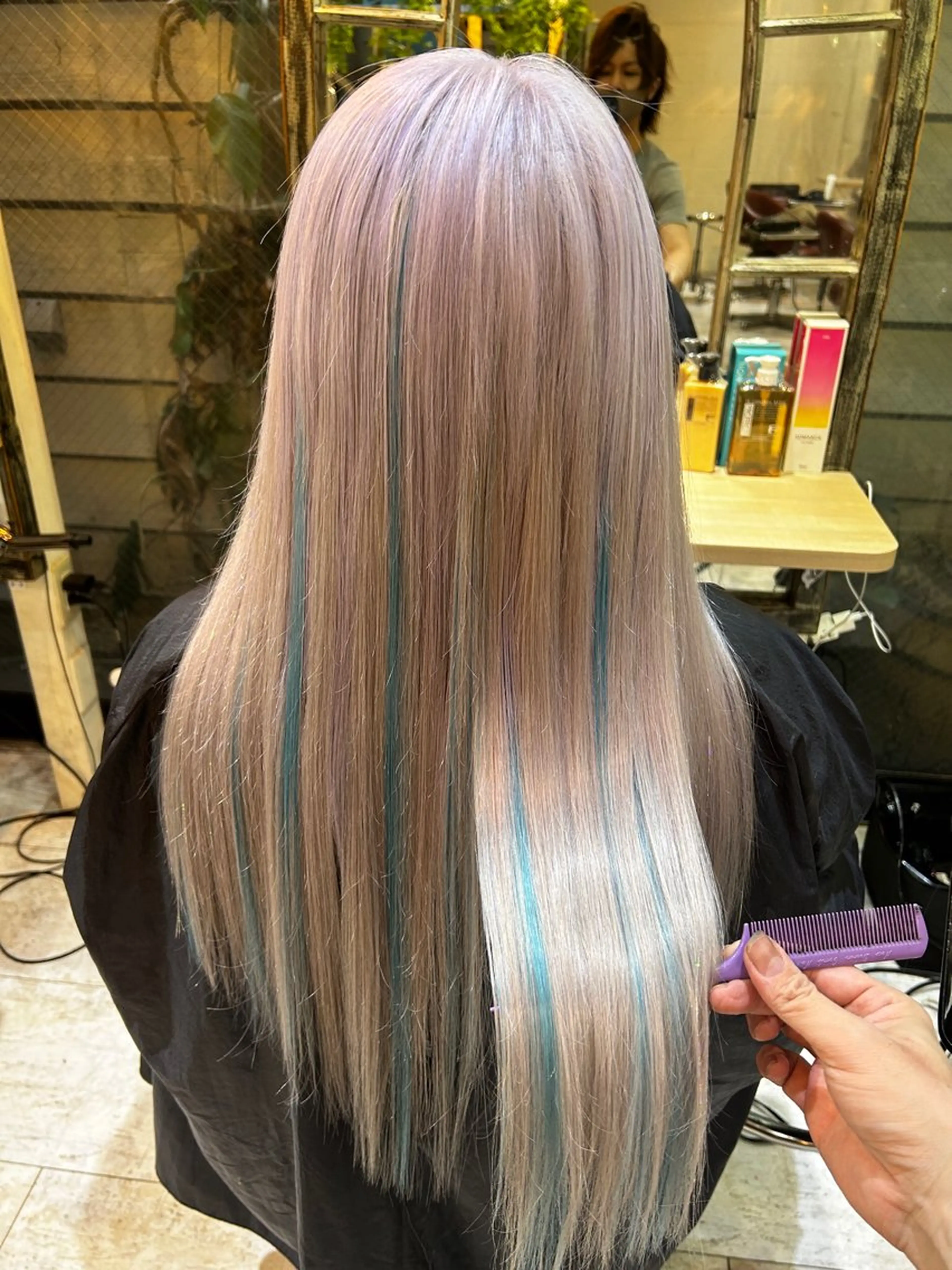 ロング カラー ‼️最新ハネエクステ 原宿のヘアスタイル