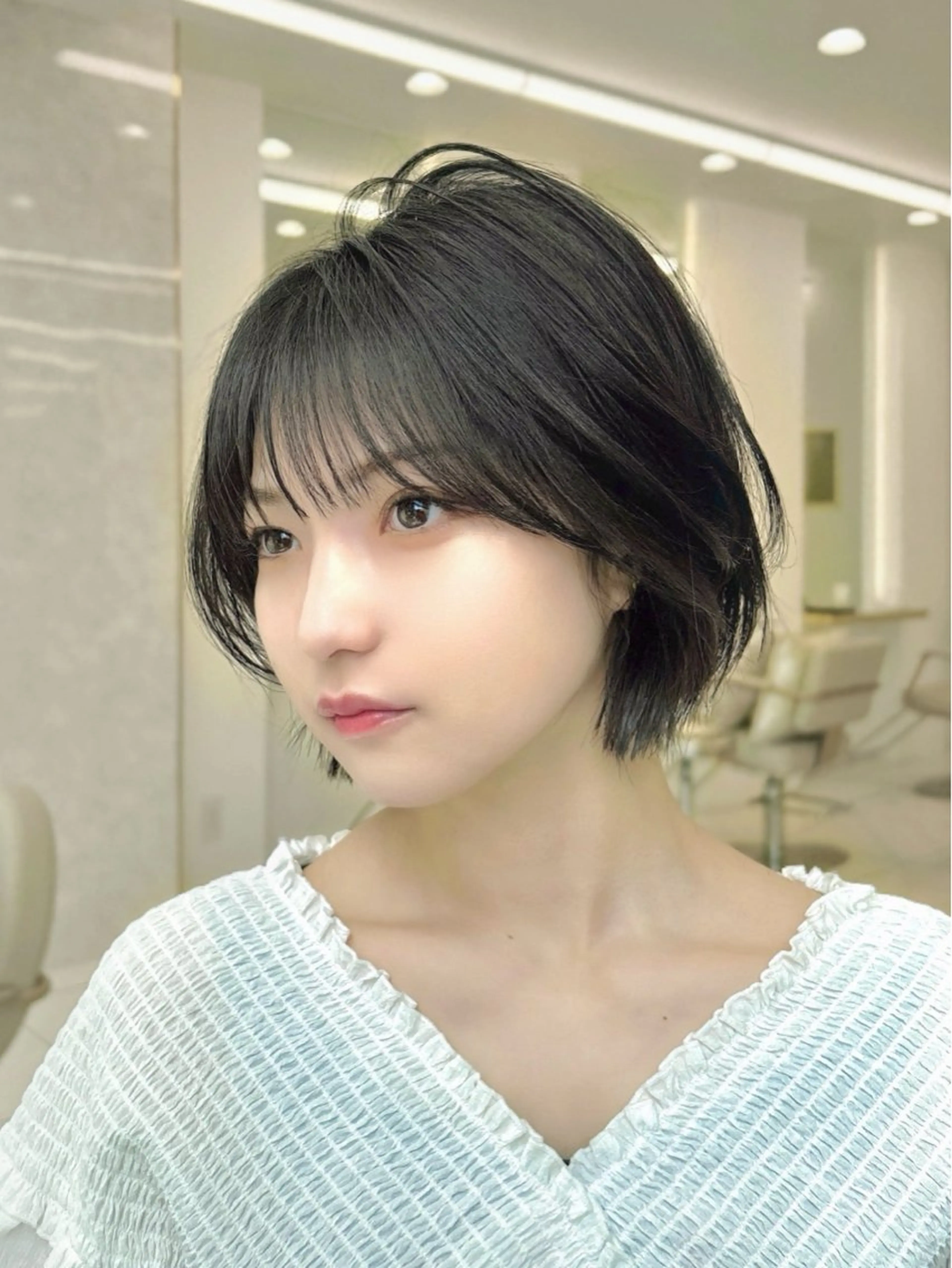 ショート 韓国顔まわり/前髪 /レイヤー/いつきのヘアスタイル