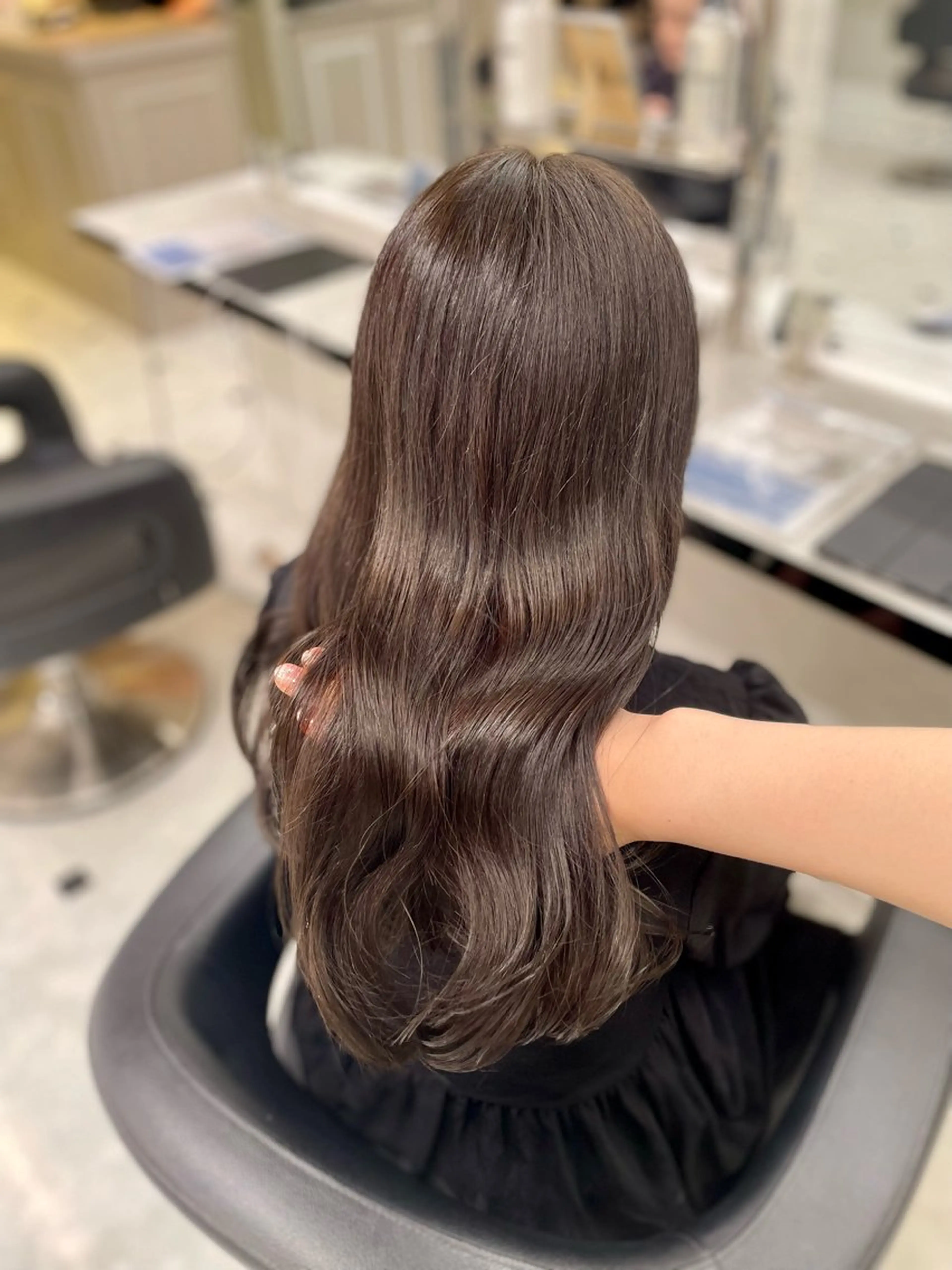 セミロング カット ヘッドスパ ヘアセット うる艶トレンドヘア 🕊️上野BABYのヘアスタイル