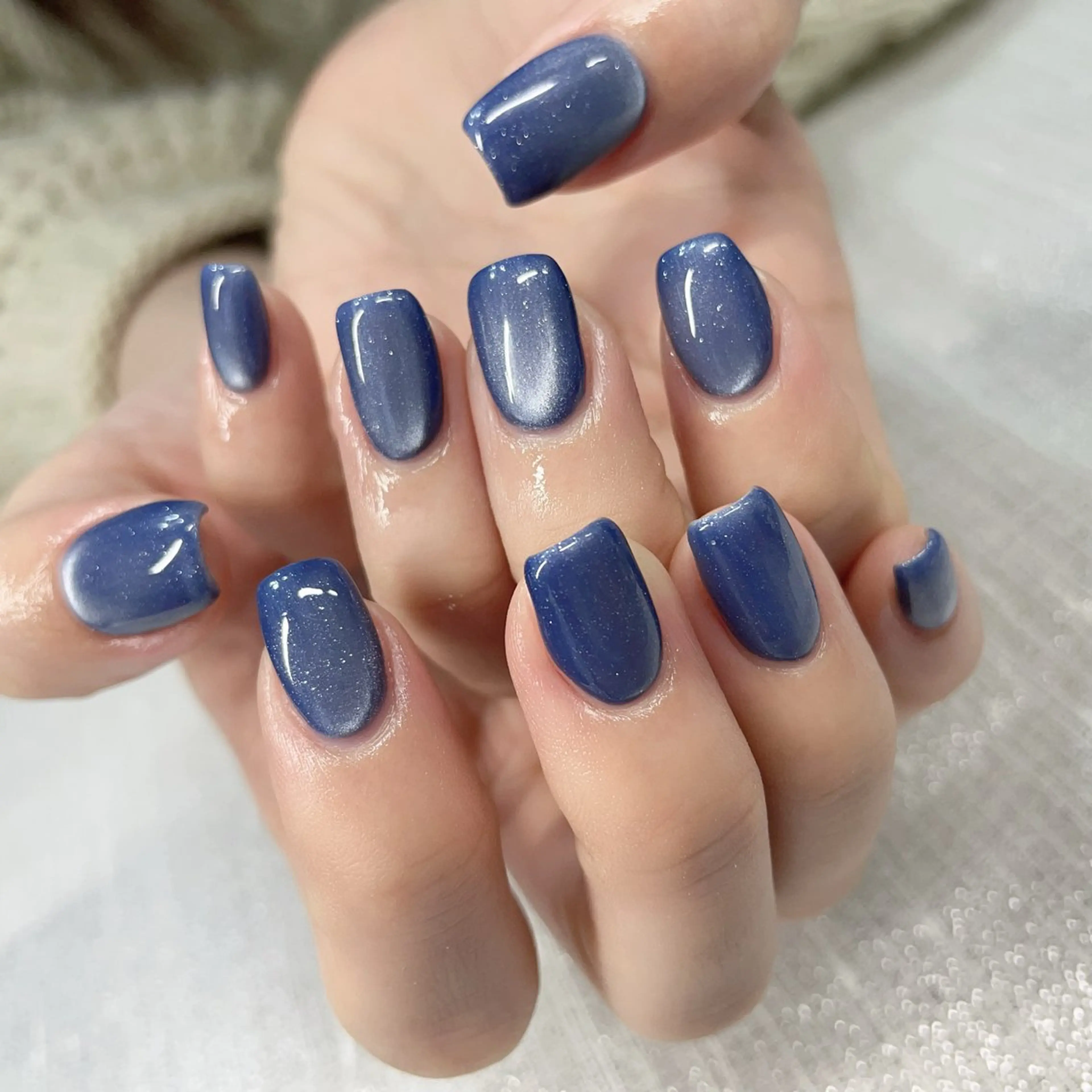 ネイル ラメ(グリッター) マグネットネイル 林 ✨syousyouのネイルデザイン