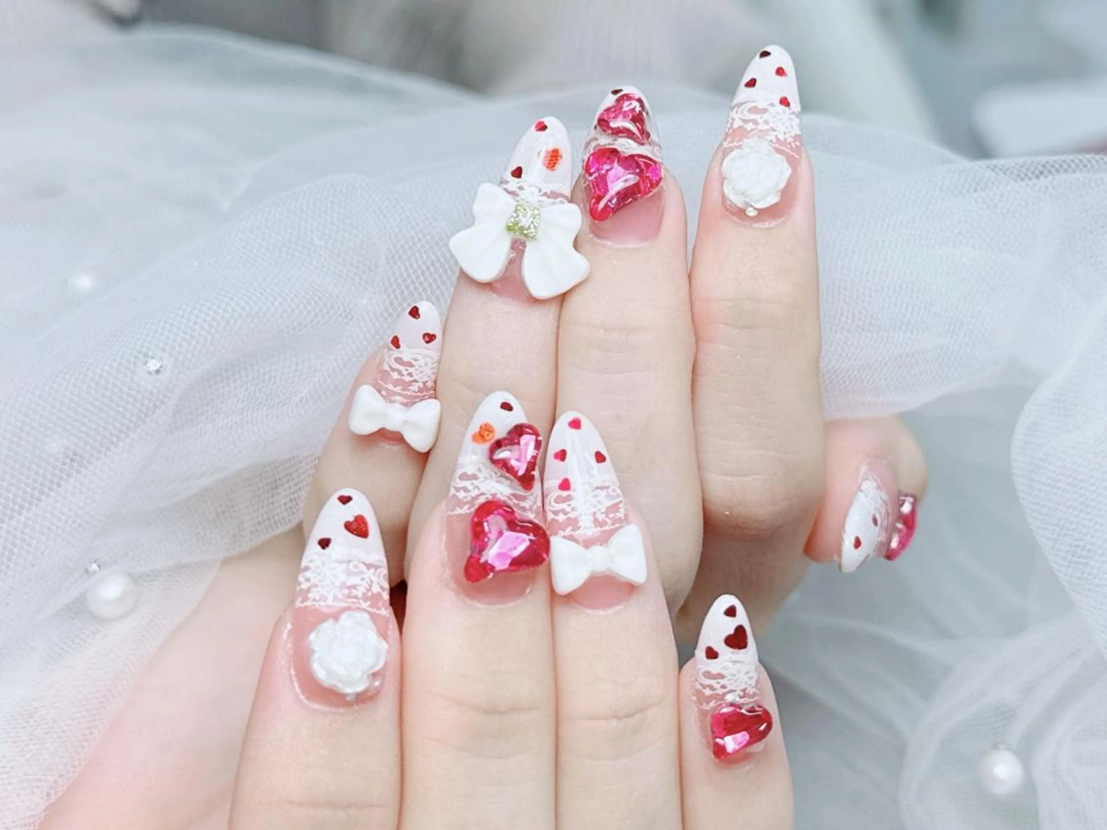 メンズ ネイル メンズ韓国風 オーロラネイル チークネイル 長さ出し フットネイル Kitty Nail salonのネイルデザイン