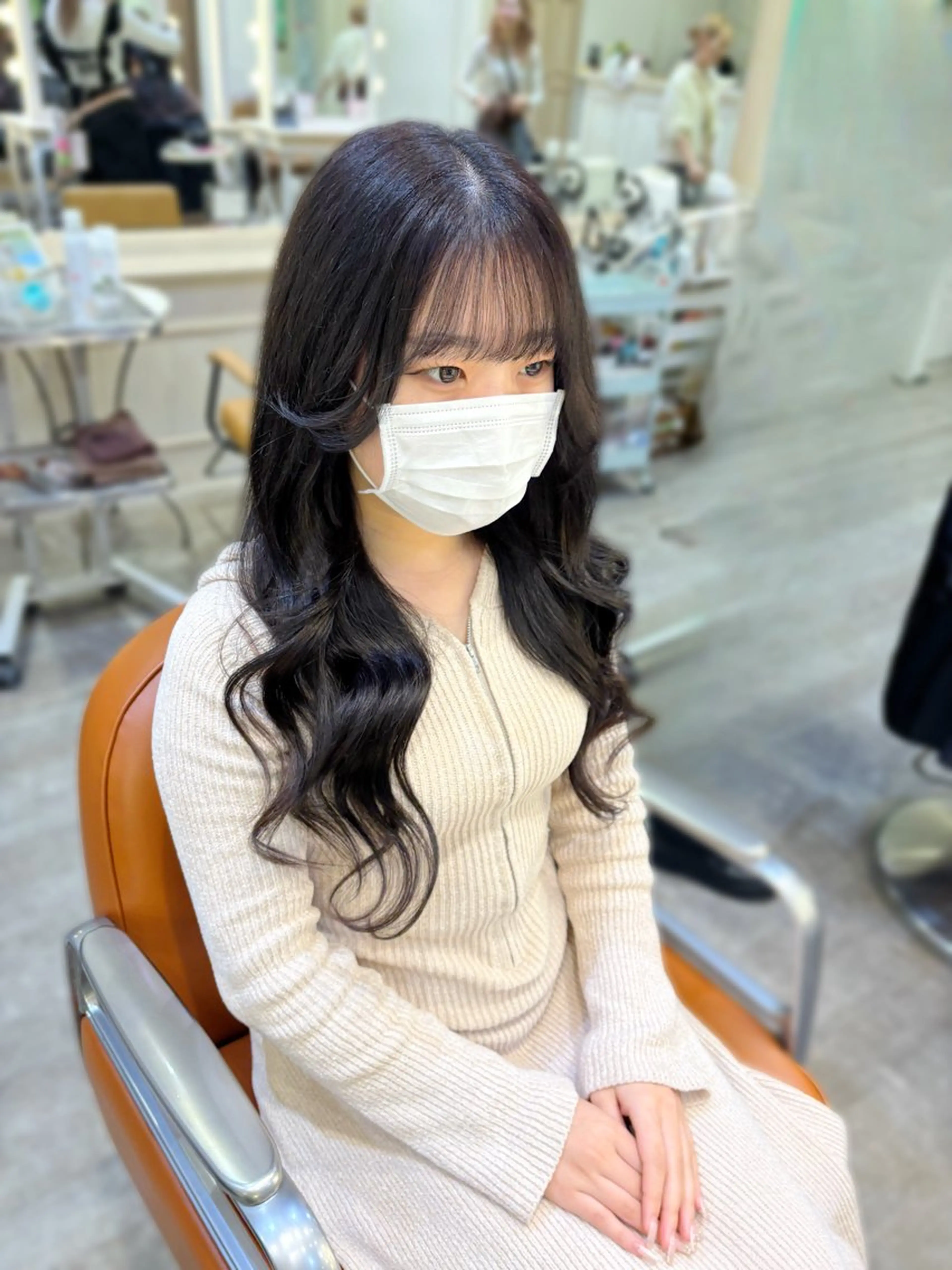 セミロング シールエクステ エクステ エクステ エクステ/ハイトーン 🐏☁️miminaのヘアスタイル