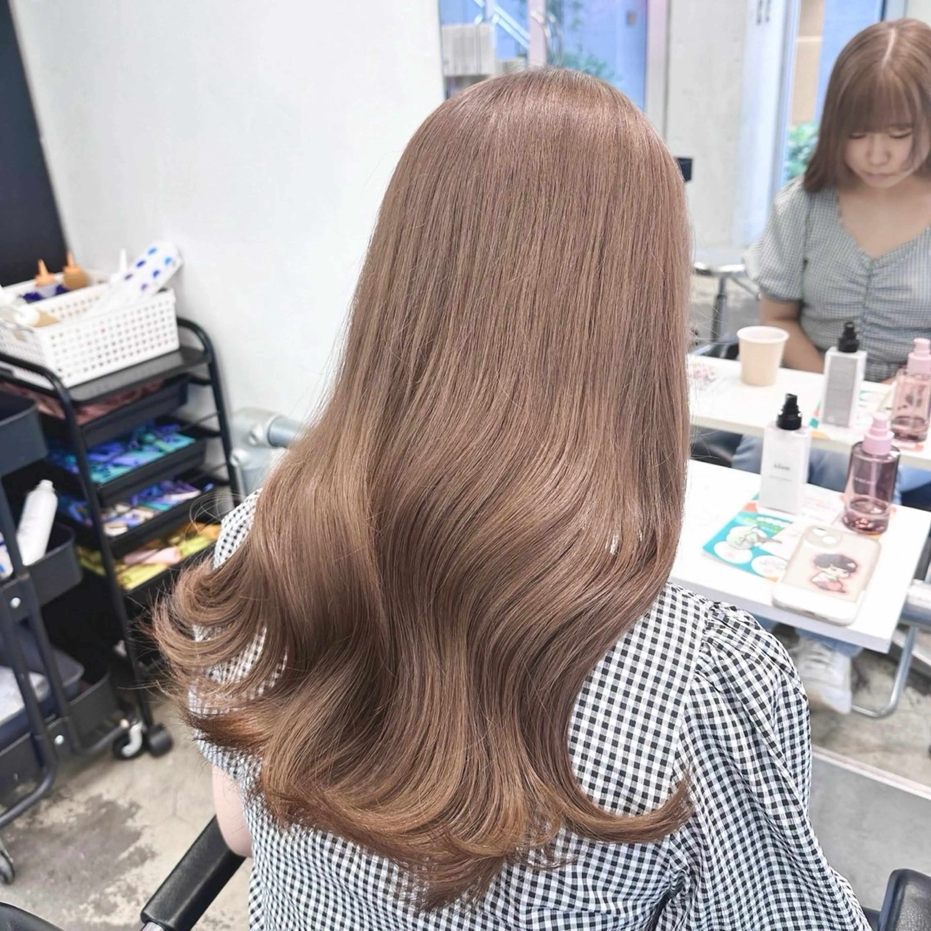 セミロング カラー 艶カラー×艶髪矯正 /レイヤー✂️レオンのヘアスタイル