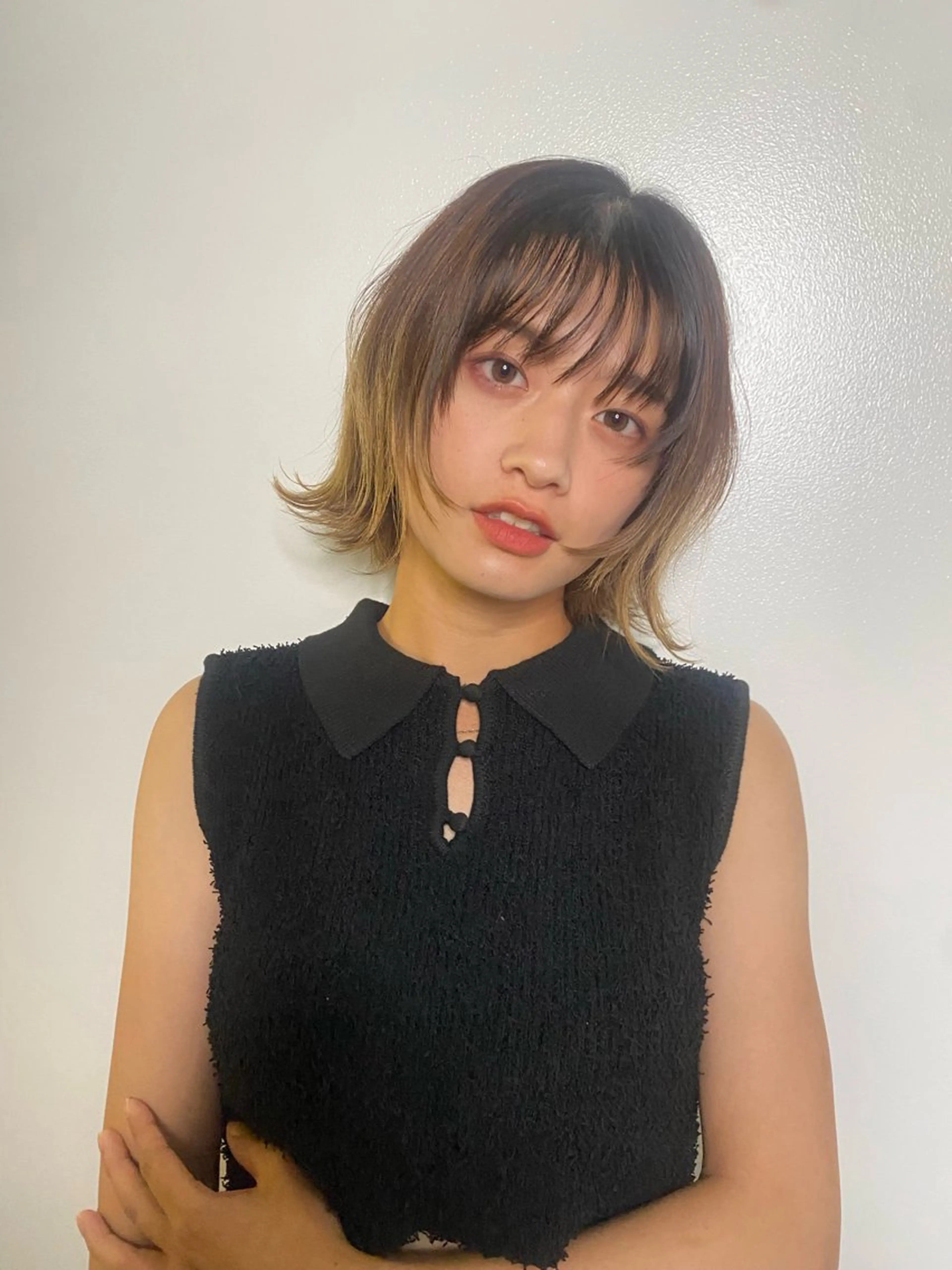 ミディアム 飯ヶ谷 成海のヘアスタイル