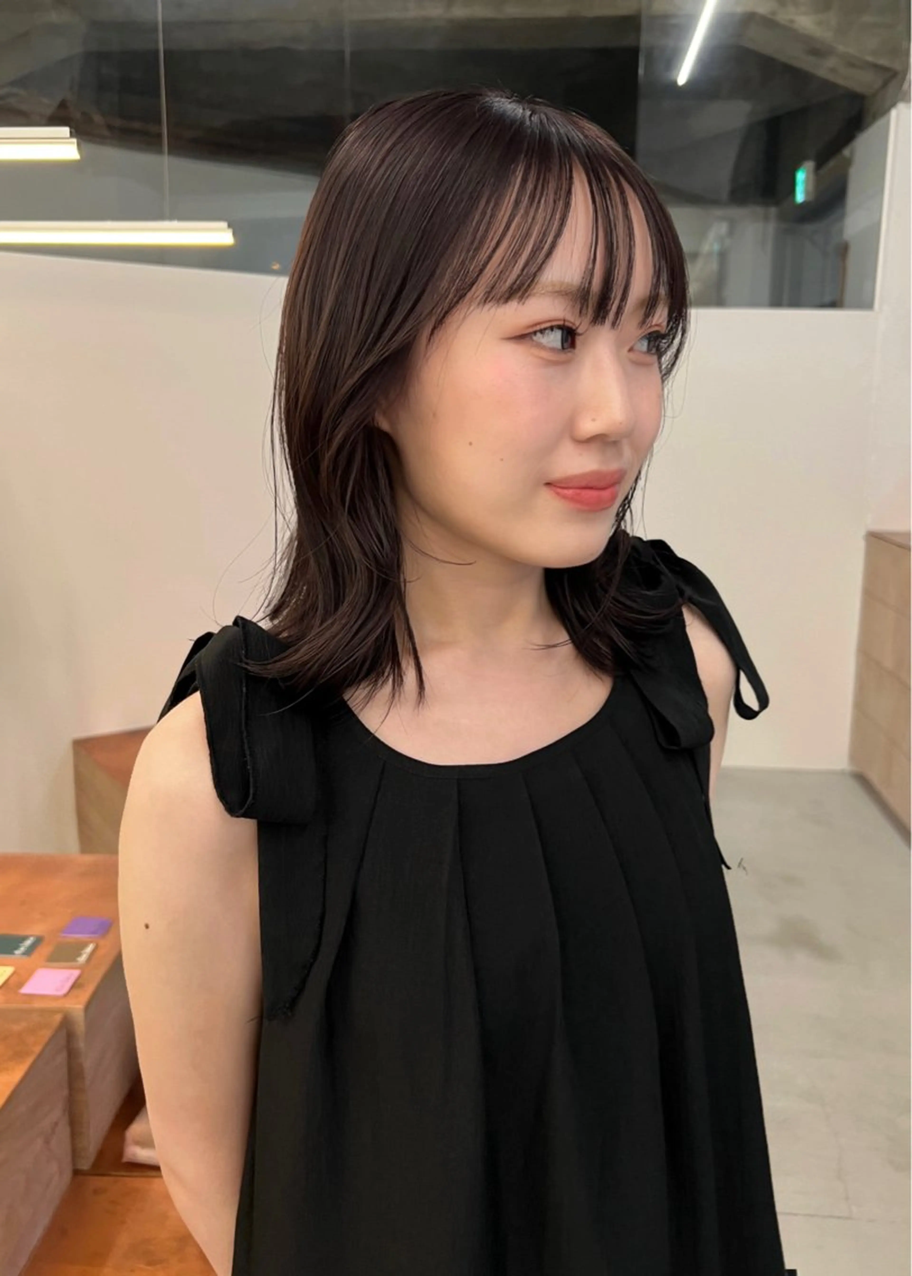 ミディアム ヘアカラー the hinc所属・miyu /大阪 /レイヤーカットのヘアスタイル