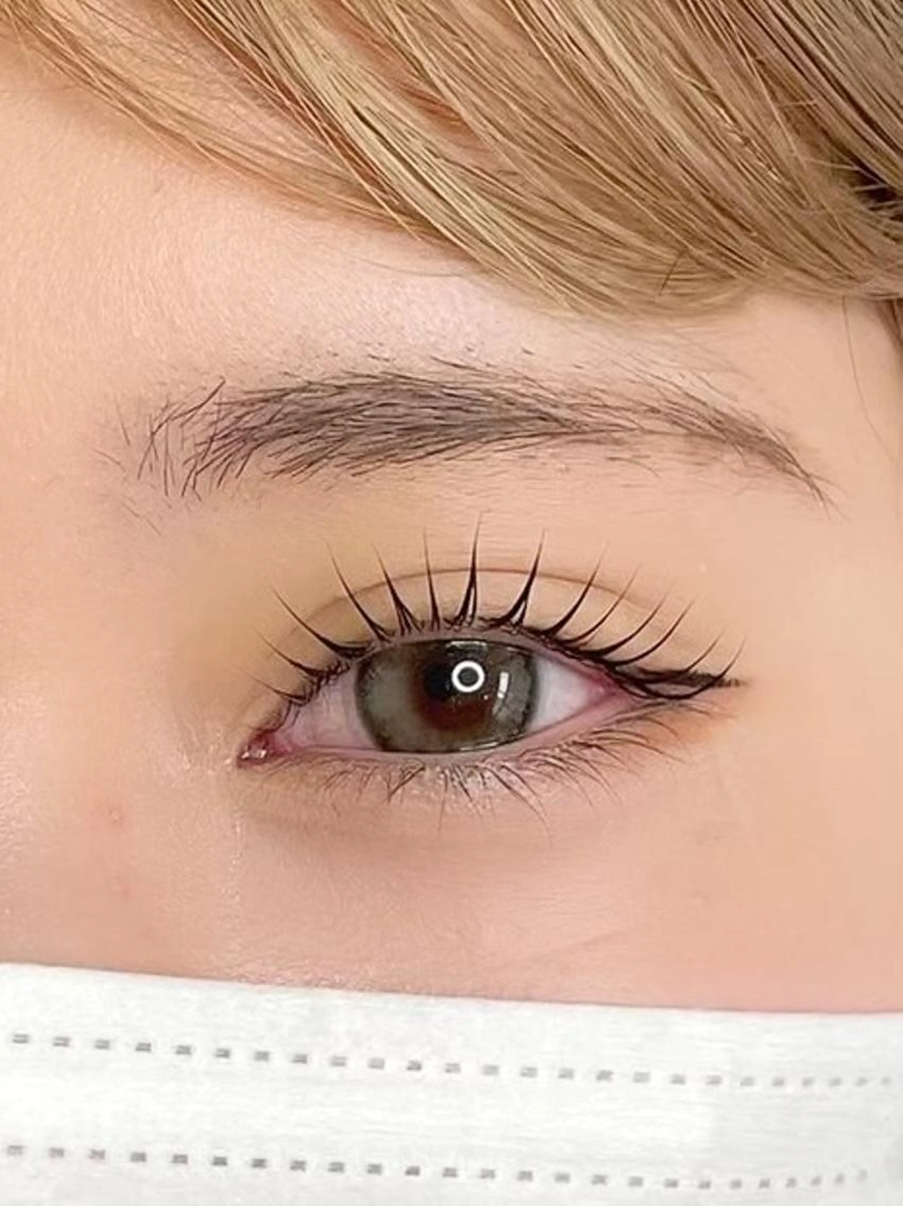 【新規/2回目まで】束感がかわいい❤︎ワンホン風まつ毛パーマ🩵の写真