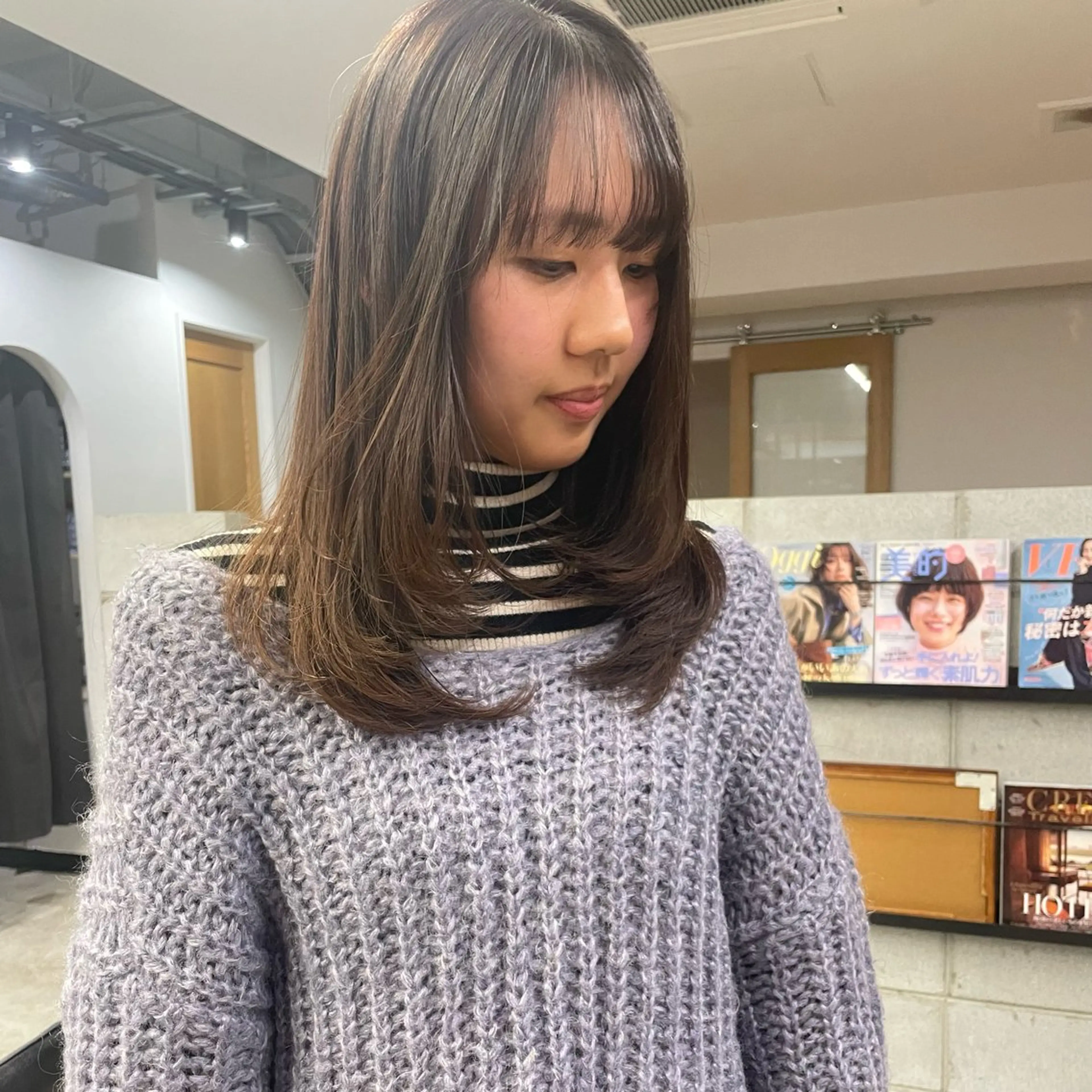 セミロング レイヤーカット カット GOBUN NO ROKU【ゴブンノロク】所属・住田悠紗/ カットモデル募集中のヘアスタイル