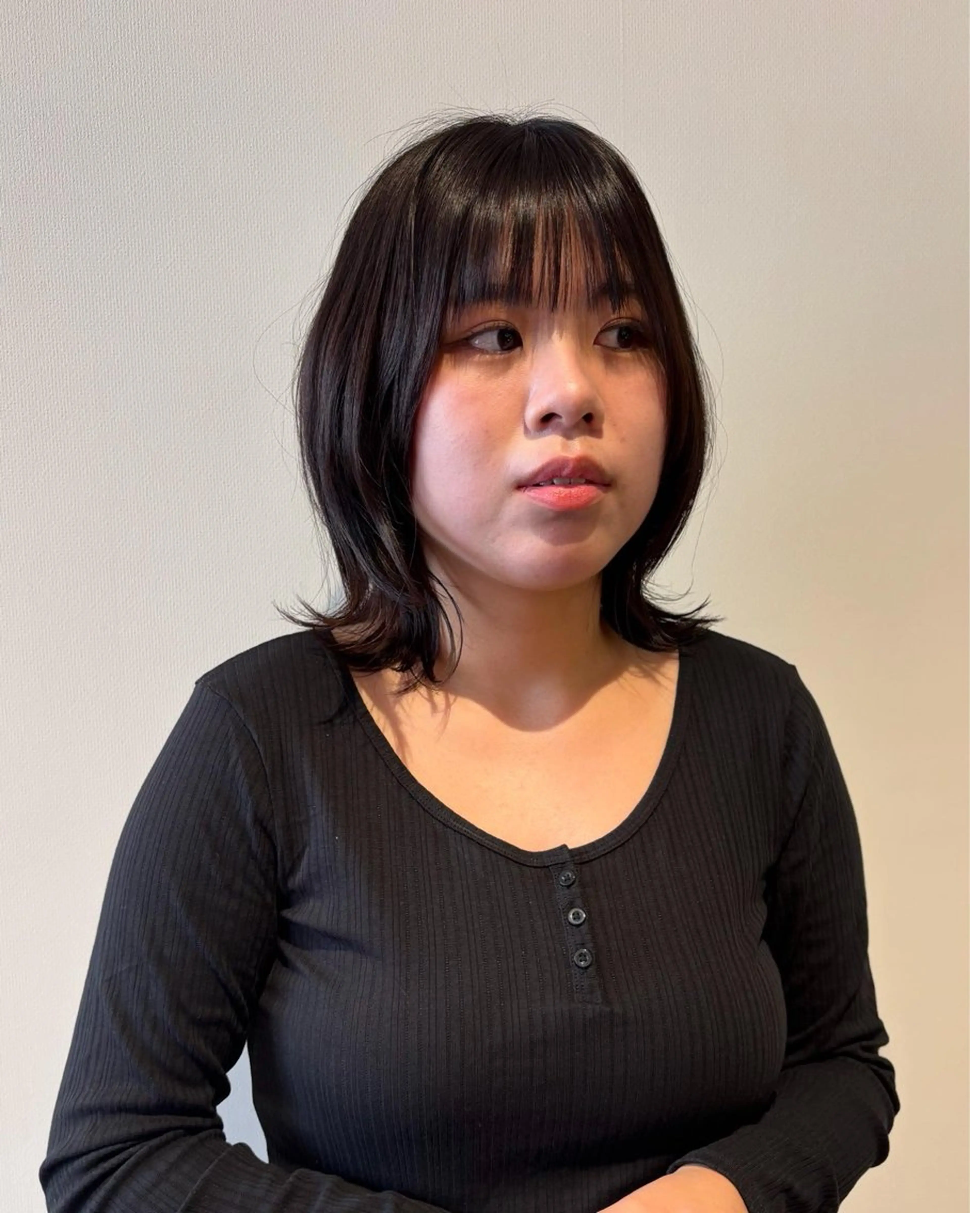 セミロング くびれヘア 本堂 悠斗のヘアスタイル