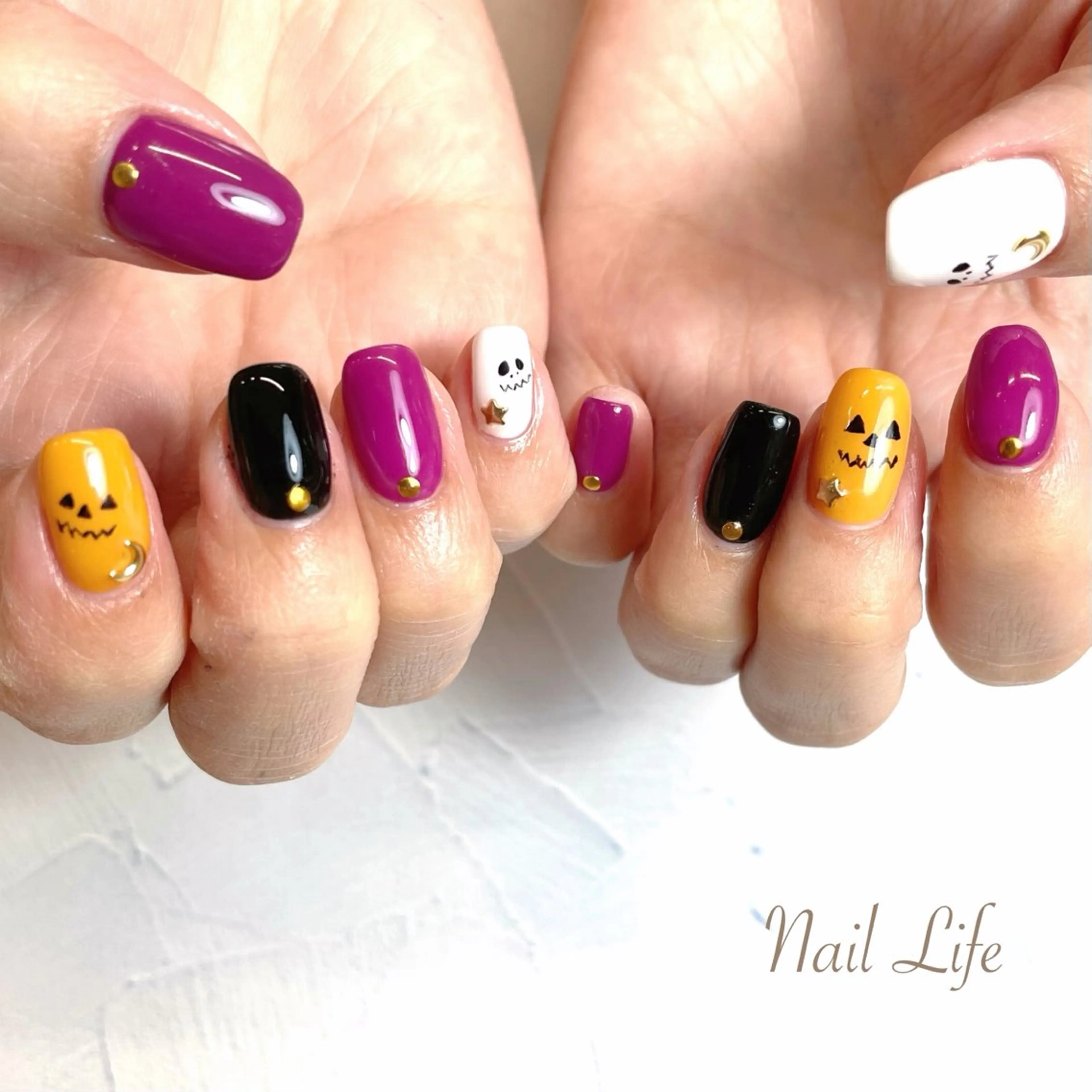 ネイル ハロウィン 大嶋 めぐみのネイルデザイン