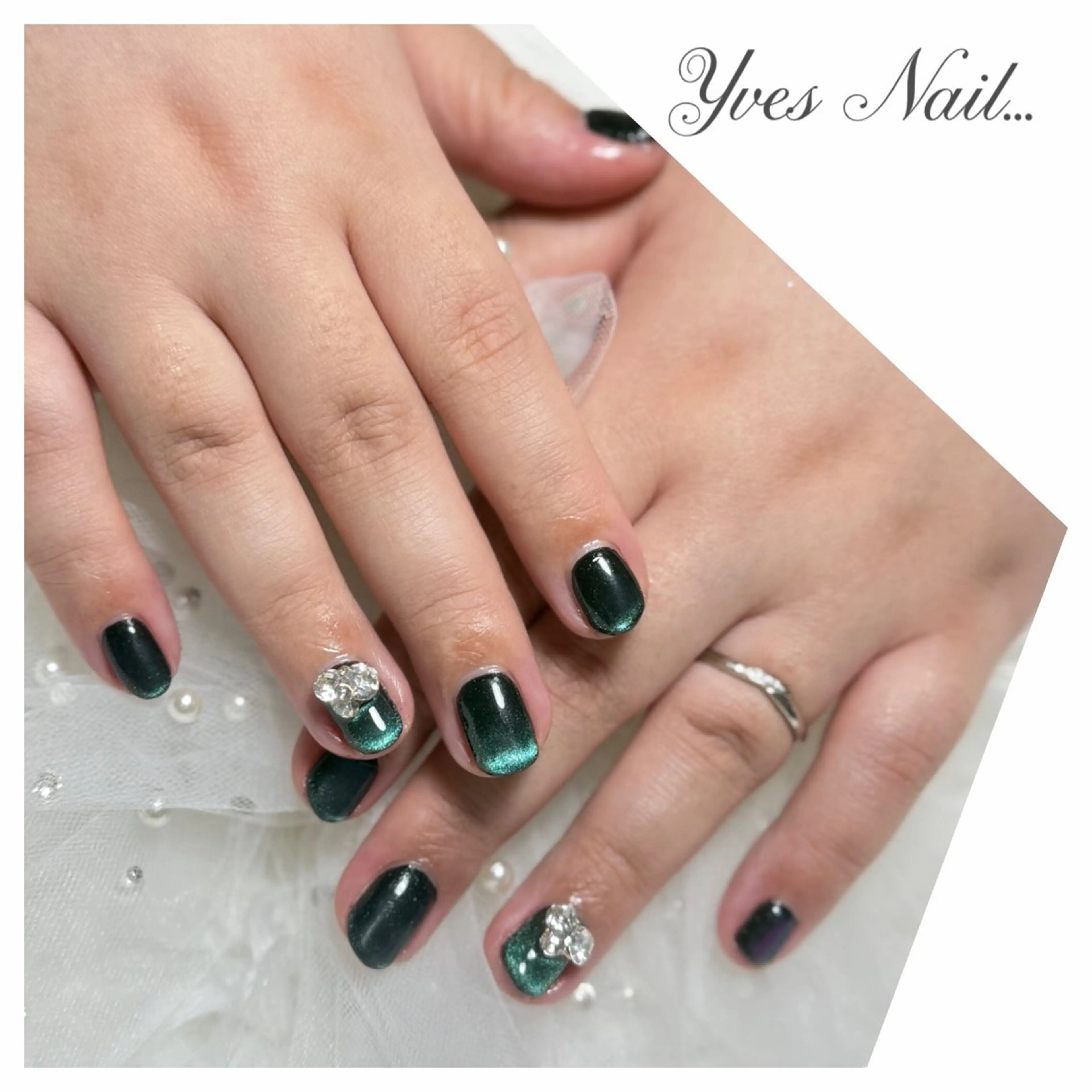 ネイル マグネットネイル ストーンネイル ハンドネイル kanno yのネイルデザイン