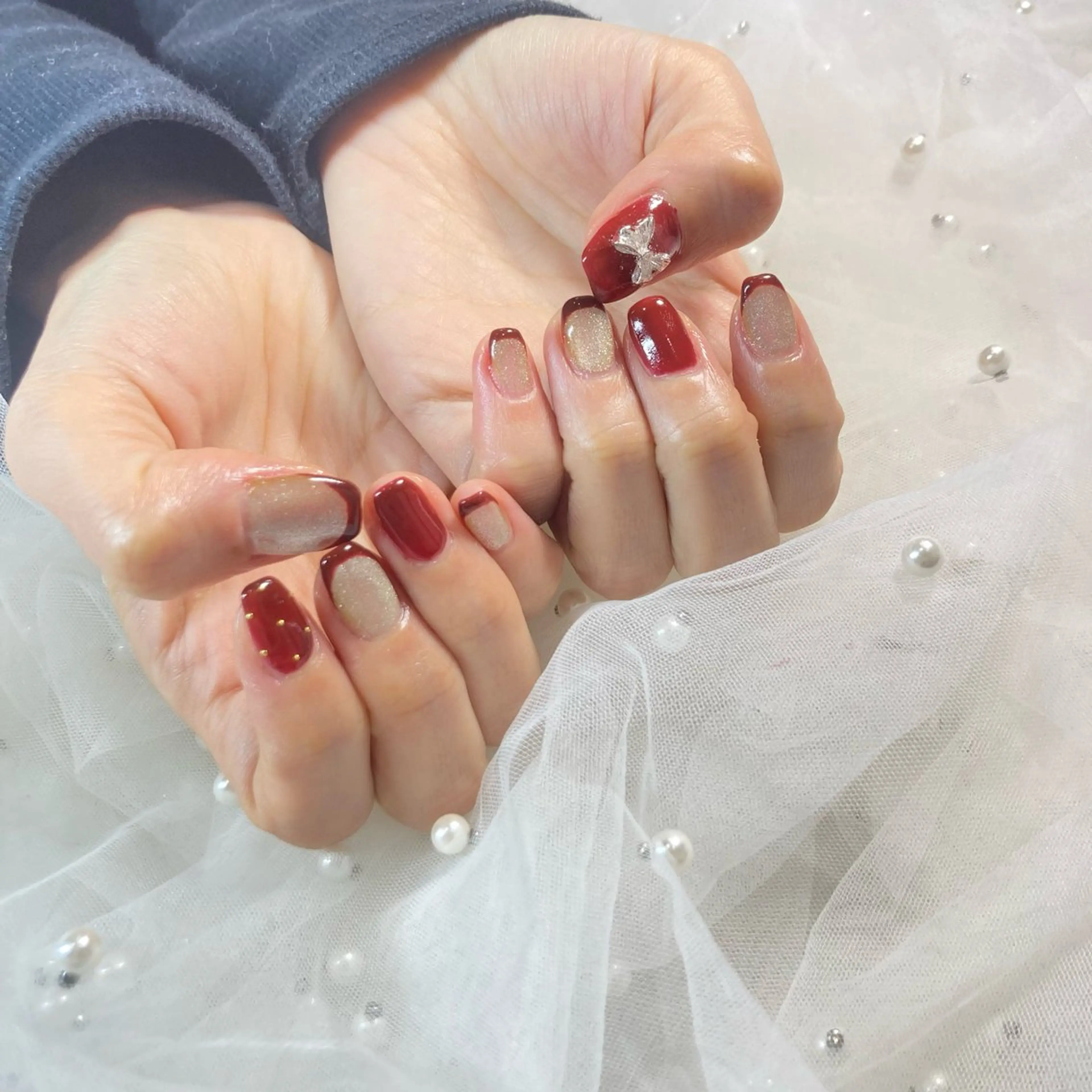 ネイル ハンドネイル 🦋Hina🦋 1月予約受付中✨のネイルデザイン