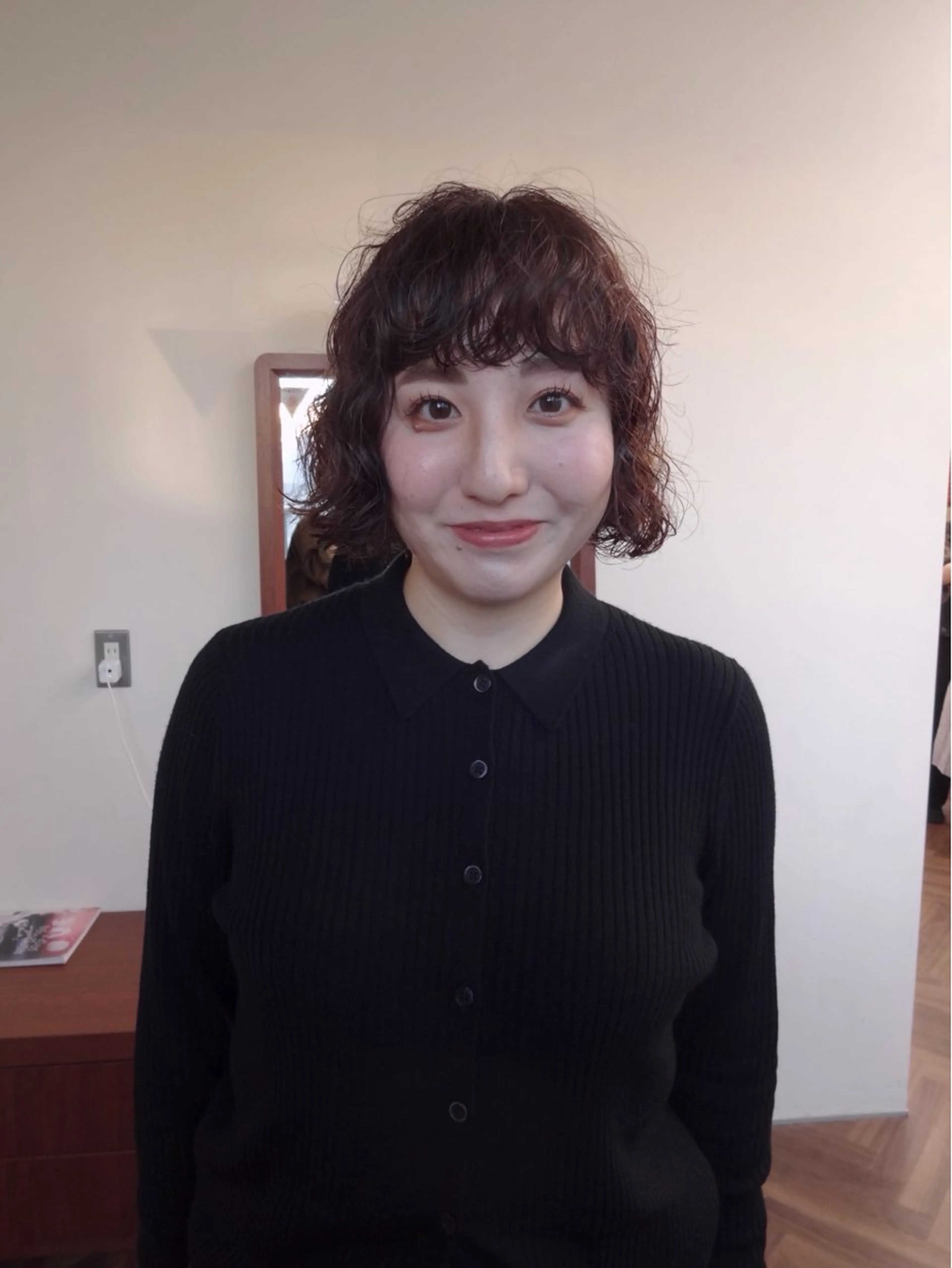 ショート パーマ ボブ カット パーマ ボブパーマ/パーマ ウルフパーマのヘアスタイル