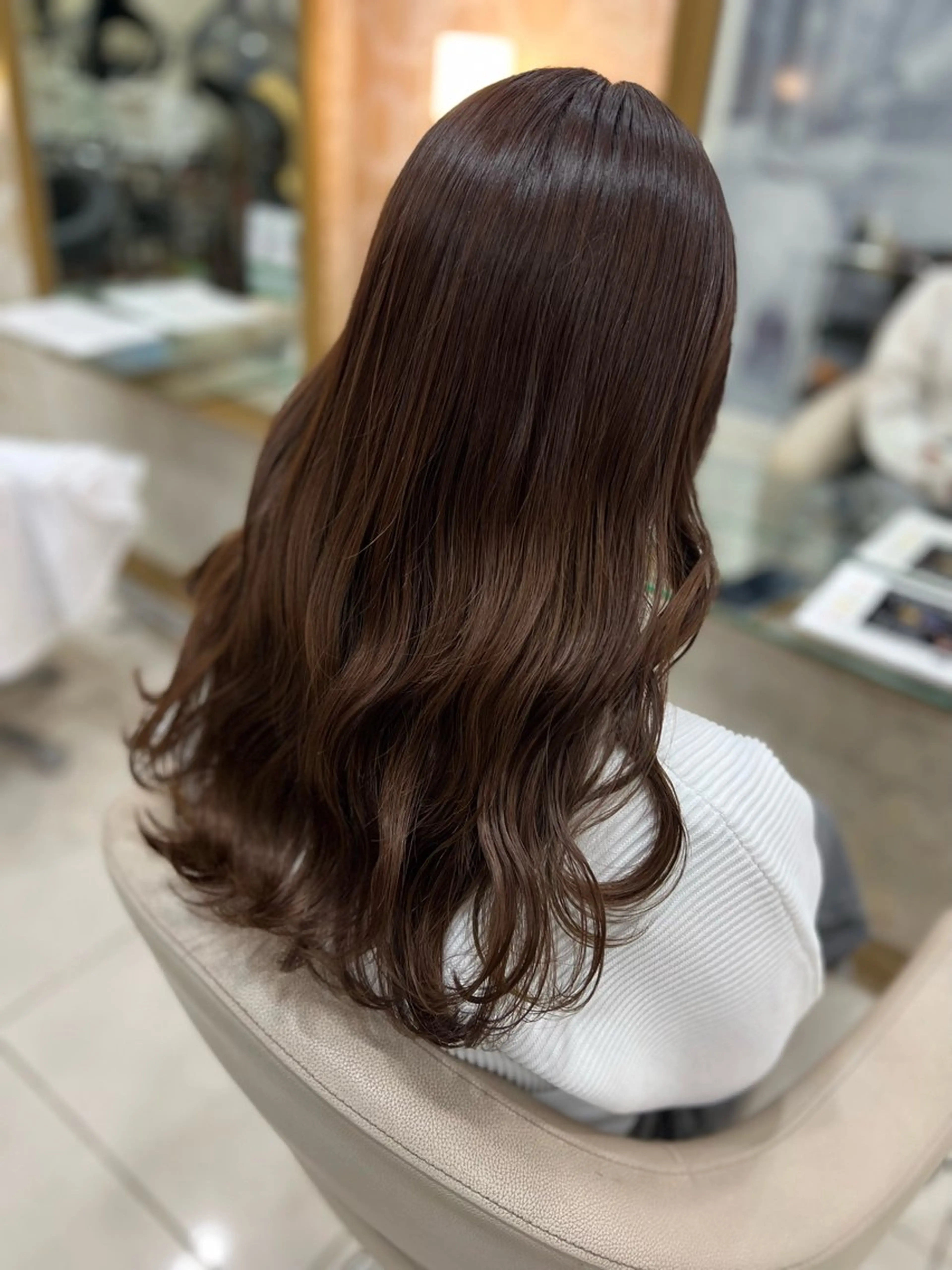 ロング ヘアカラー トリートメント ⭐️艶感カラー⭐️ 小飯田　武斗のヘアスタイル