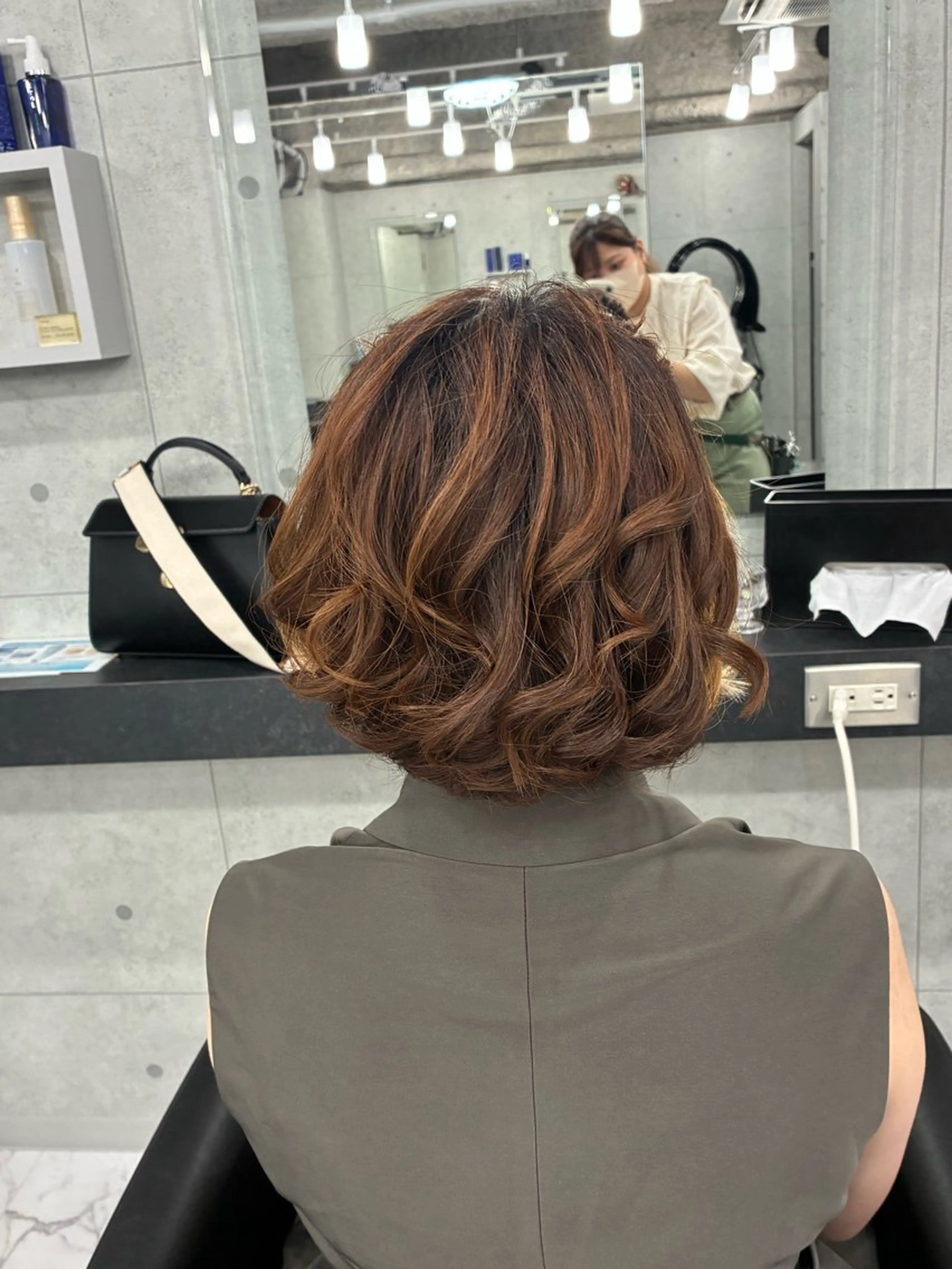 ショート カラー パーマ ヘアアレンジ カット ヘアカラー Endearing所属・Endearing 北澤那未🌟銀座のヘアスタイル