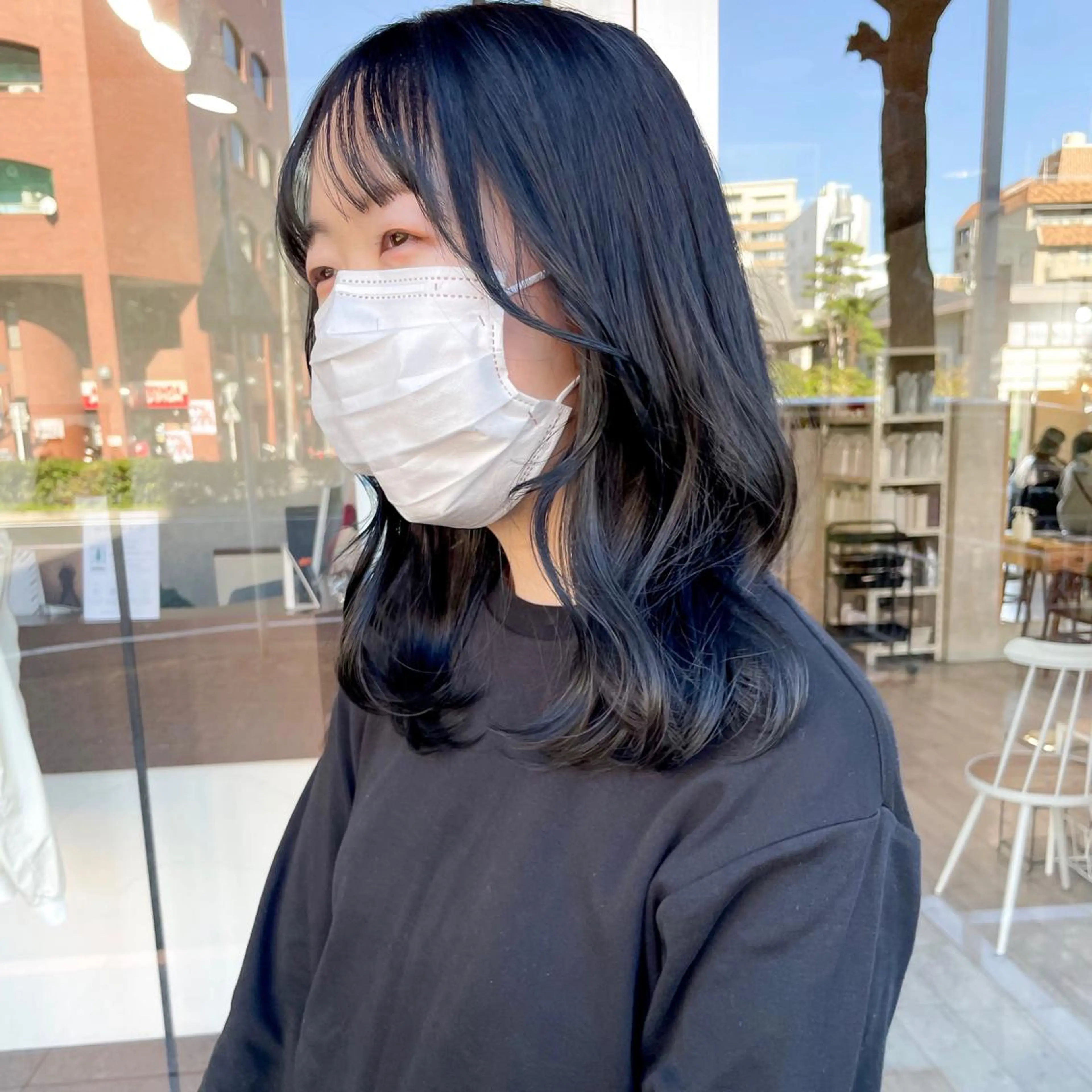 ミディアム カラー カット 高橋 みく/ minim 暖色のヘアスタイル