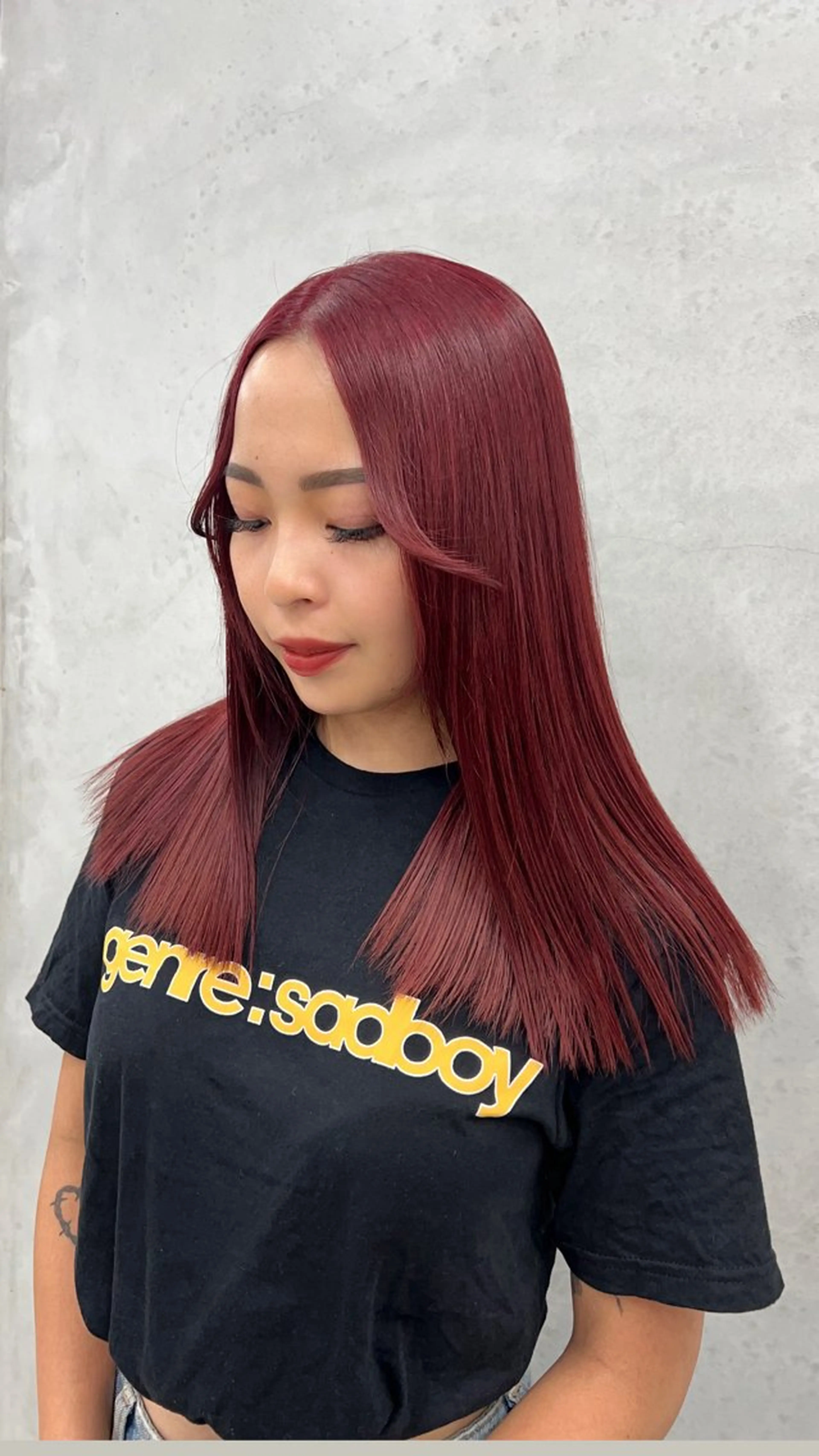 セミロング ヘアカラー 暖色カラー/レイヤー カット☁️MEI☁️のヘアスタイル