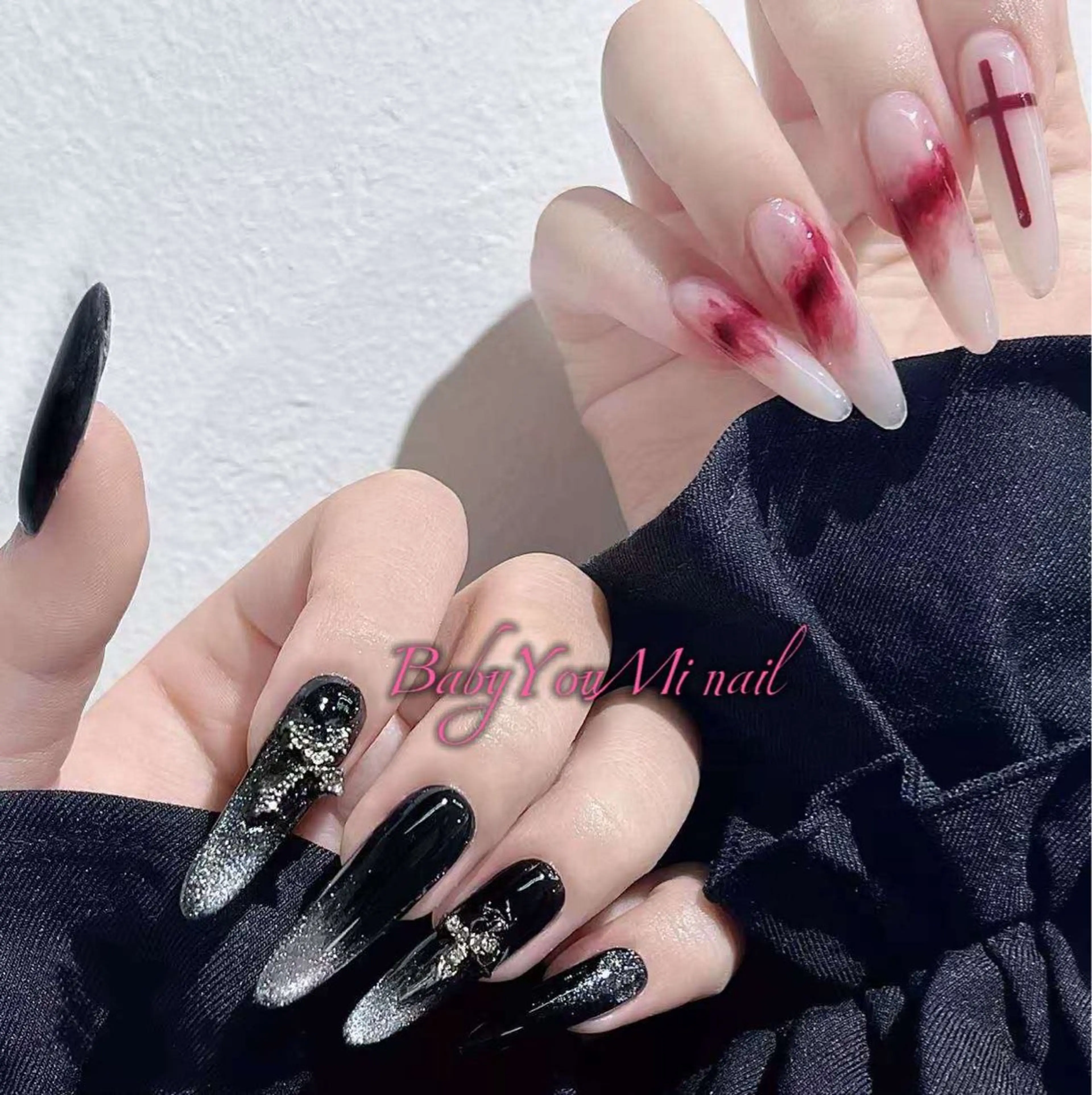 ネイル オーロラネイル フラワーネイル フットネイル フレンチネイル ジェルネイル ハンドネイル BabyYouMi ねねのネイルデザイン