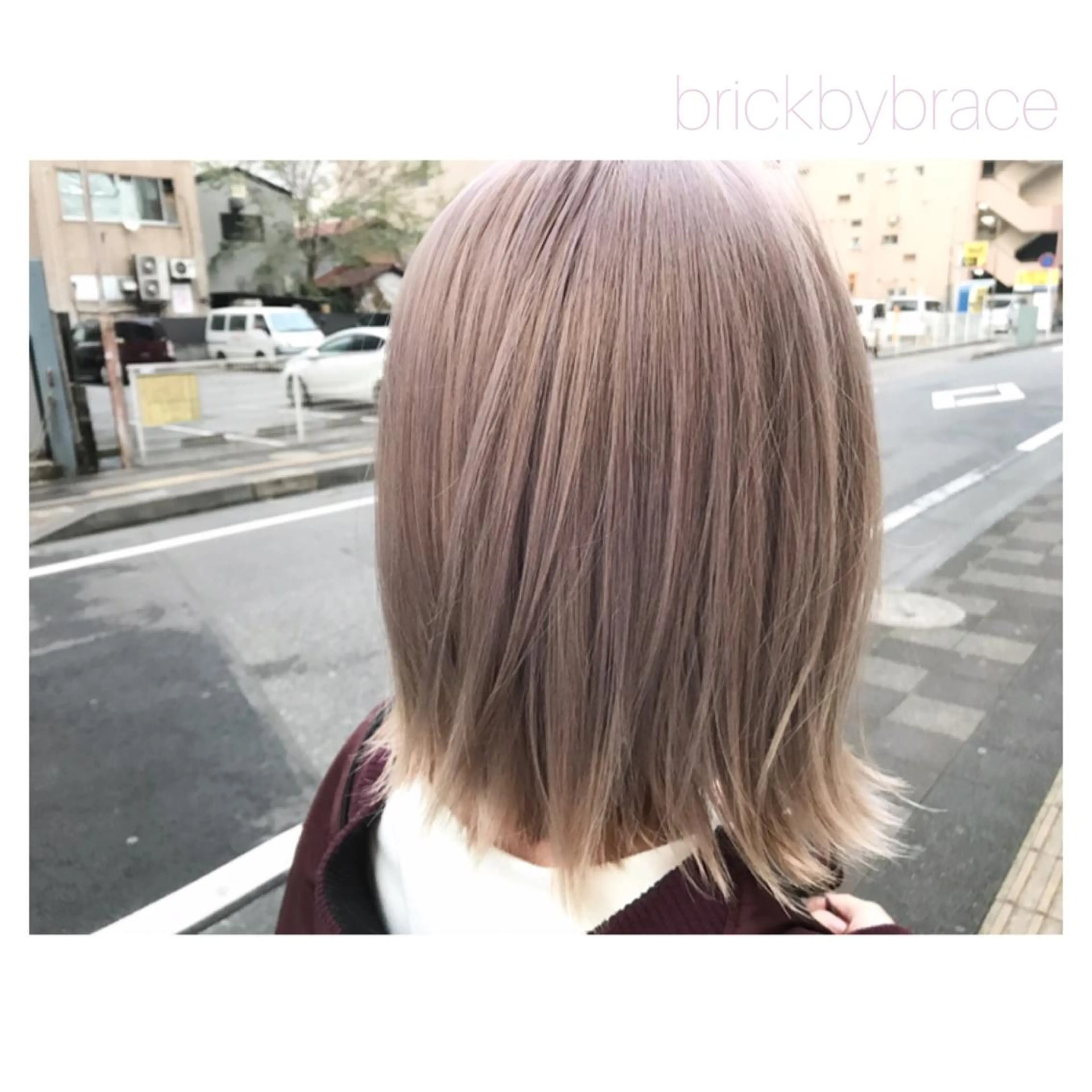 ショート パープルカラー stylist 大須賀 裕矢のヘアスタイル