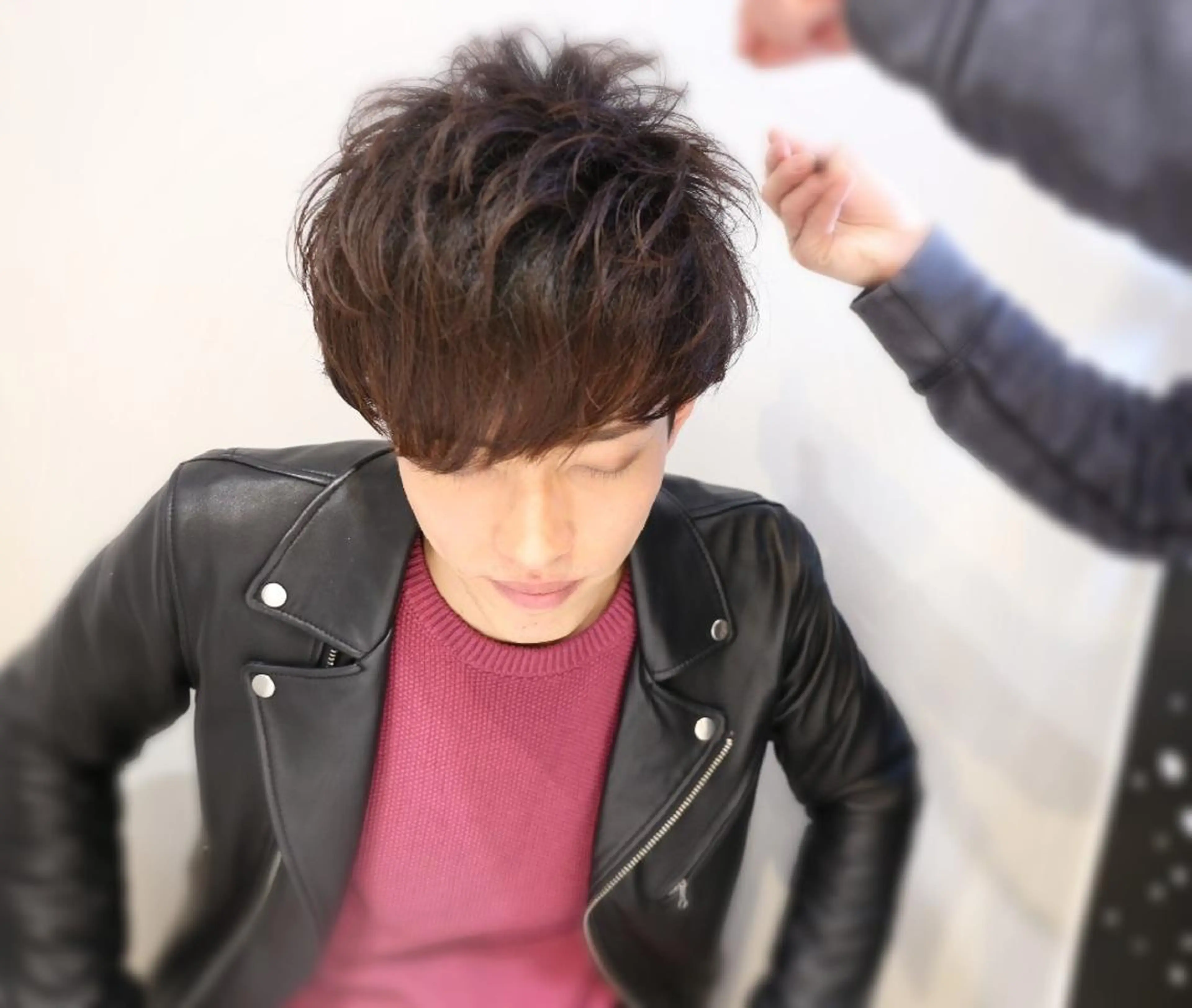 メンズ カラー パーマ ヘアアレンジ ブリーチ/ヘアケア/ 艶髪/イギチハルのヘアスタイル